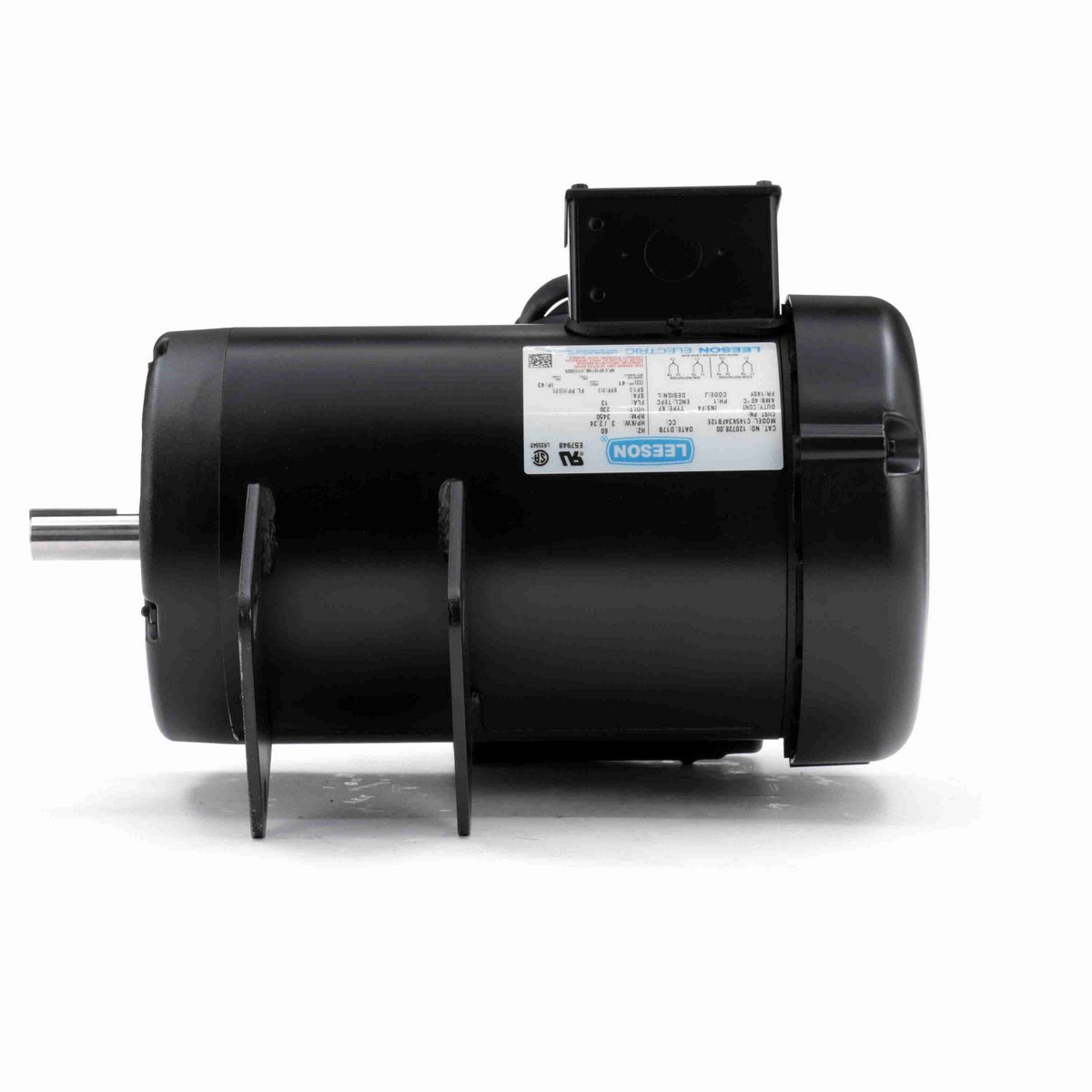 LEESON Other Purpose Motor, 3 HP, 1 Ph, 60 Hz, 230 V, 3600 RPM, 145Y Frame, TEFC - 120728.00
