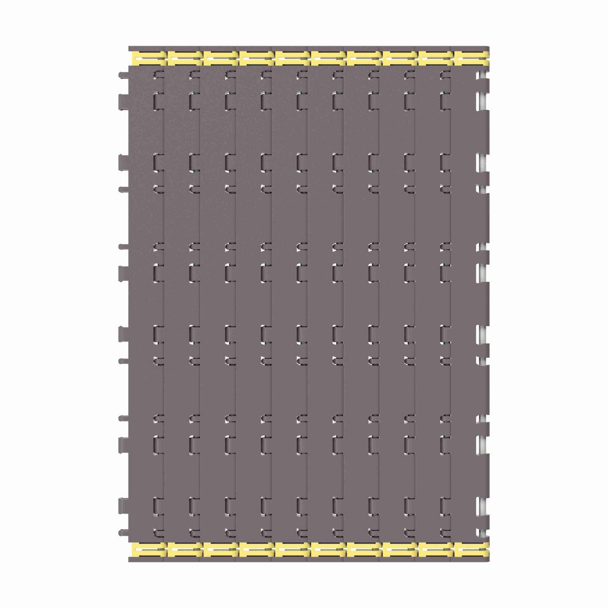 Rexnord 7956NT Side-flexing Flush Grid, Material: Brown High Performance, Width: 18in, Pitch: 1.25in - 81450721