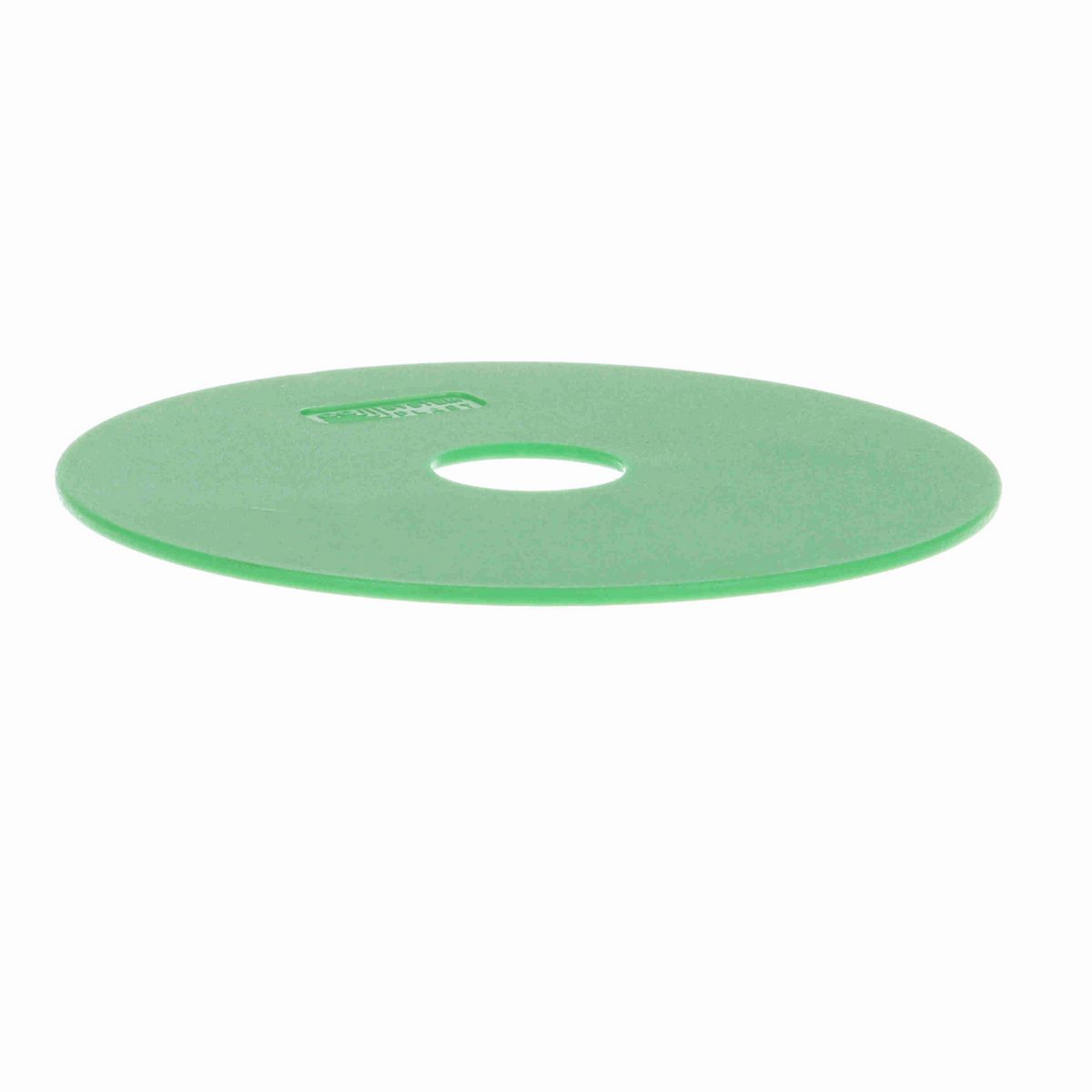 System Plast Flange; OD: 100-mm, Shaft Dia: 20-mm, Length: 2-mm, Color: Green - F-100B20ML2-PPG