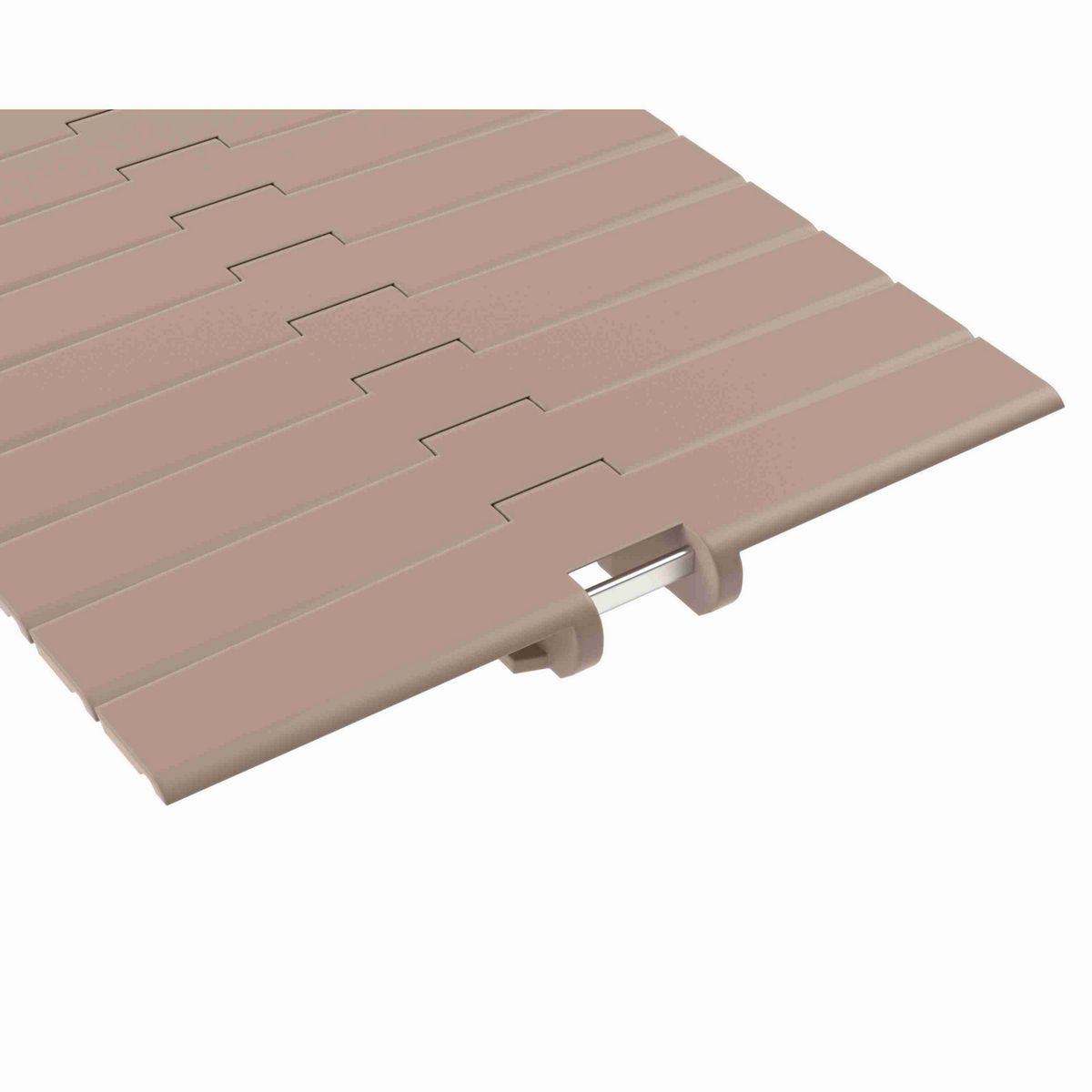 Rexnord 882TAB Side-flexing Solid Top, Material: Tan Low Friction, Width: 12in, Pitch: 1.5in - LF882TAB12