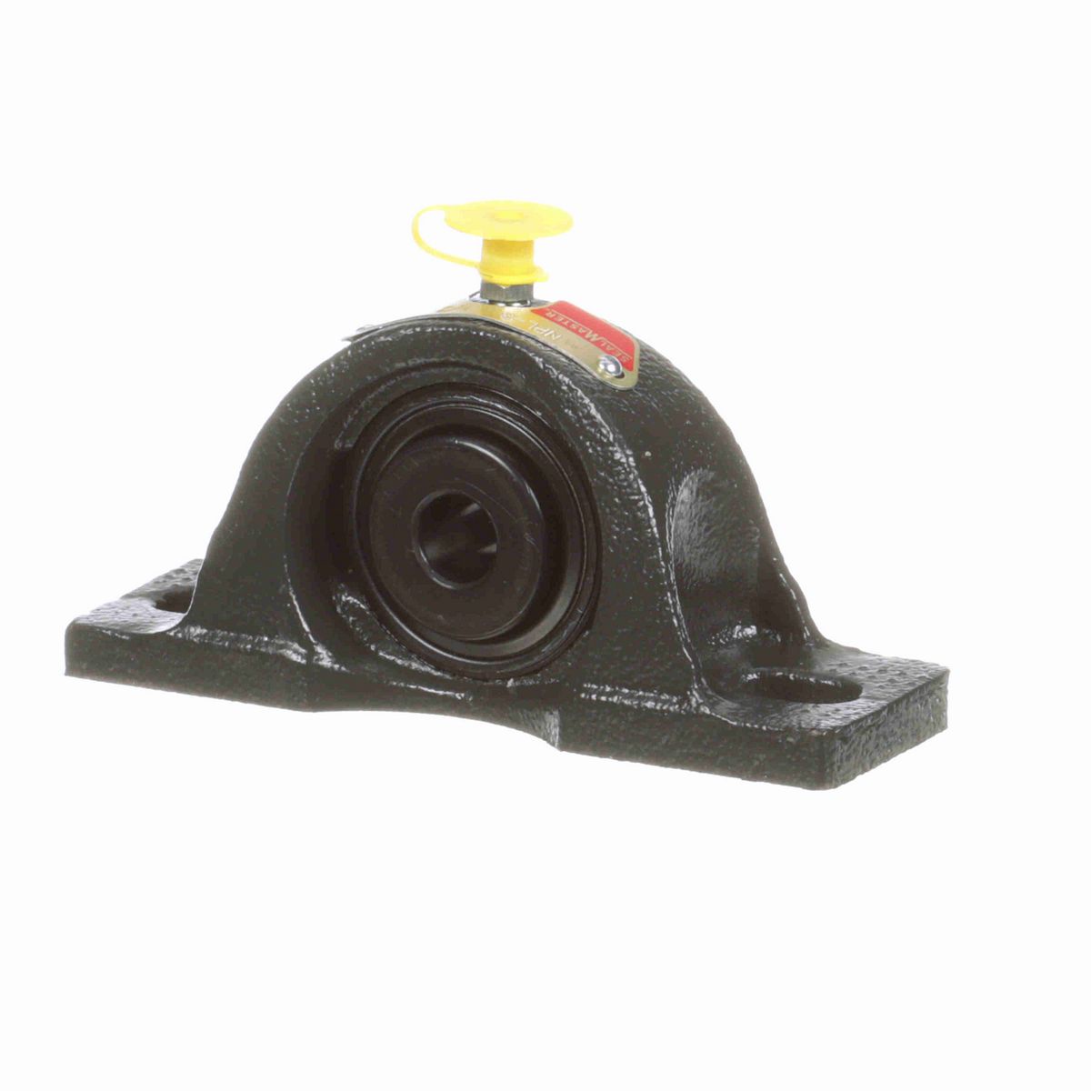 Sealmaster Mounted Cast Iron Two Bolt Low Base Pillow Block Ball Bearing - 52100 Bearing Steel, Black Oxided - Setscrew Lock - NPL-8