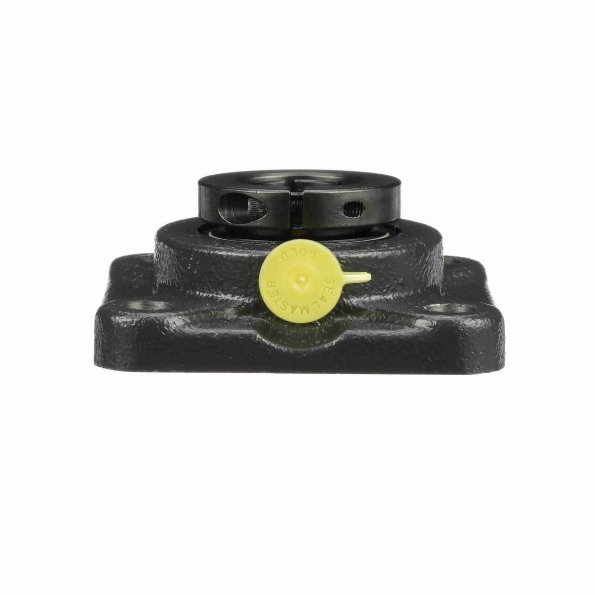 Sealmaster Mounted Cast Iron Four Bolt Flange Ball Bearing - 52100 Bearing Steel, Black Oxided - Concentric Lock - Air Handling Housing Fit, Noise Tested - SF-16T CXU