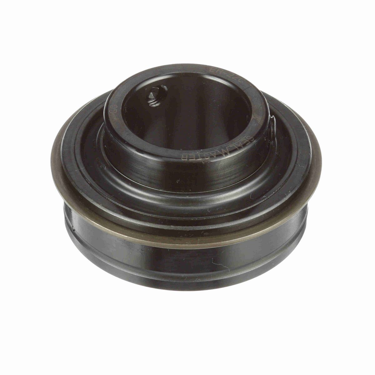 Sealmaster Mounted Insert Only Ball Bearing - 52100 Bearing Steel, Black Oxided - Setscrew Lock - ER-22C