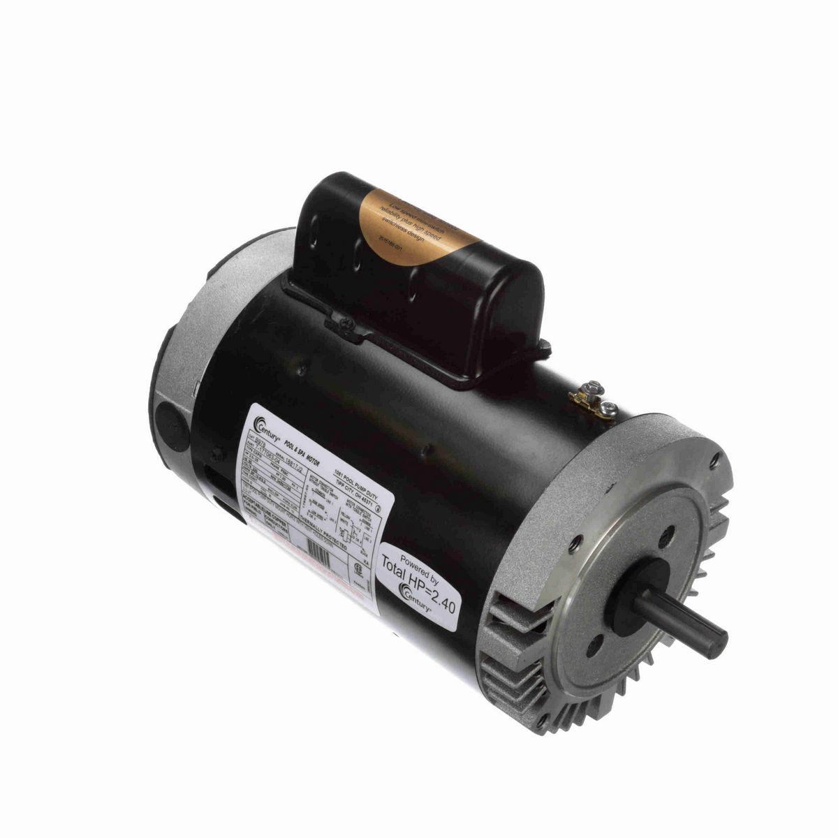 Century Pool Pump Motor, 2.0-.25 HP, 1 Ph, 60 Hz, 230 V, 3600 RPM, P56C Frame, DP - B978