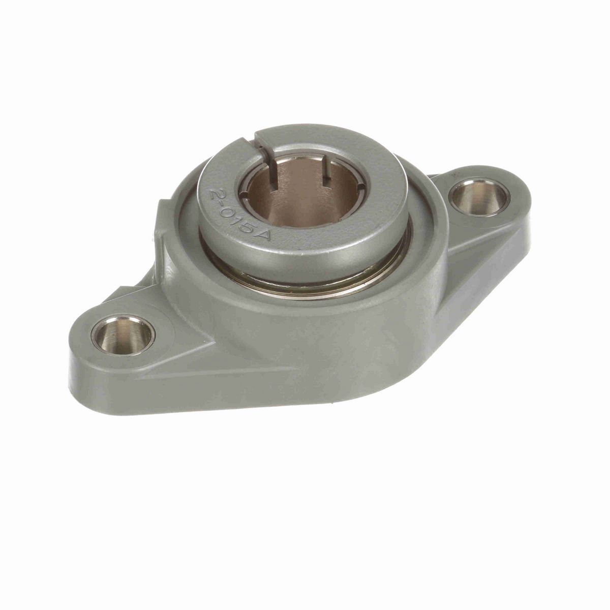 Sealmaster Mounted Composite Two Bolt Flange Ball Bearing - 52100 Bearing Steel, Phosphorus Nickel Coated - Concentric Lock - Corrosion Resistant - Reduced Maintenance - Lubed for Life - CRFTC-PN16T RMW