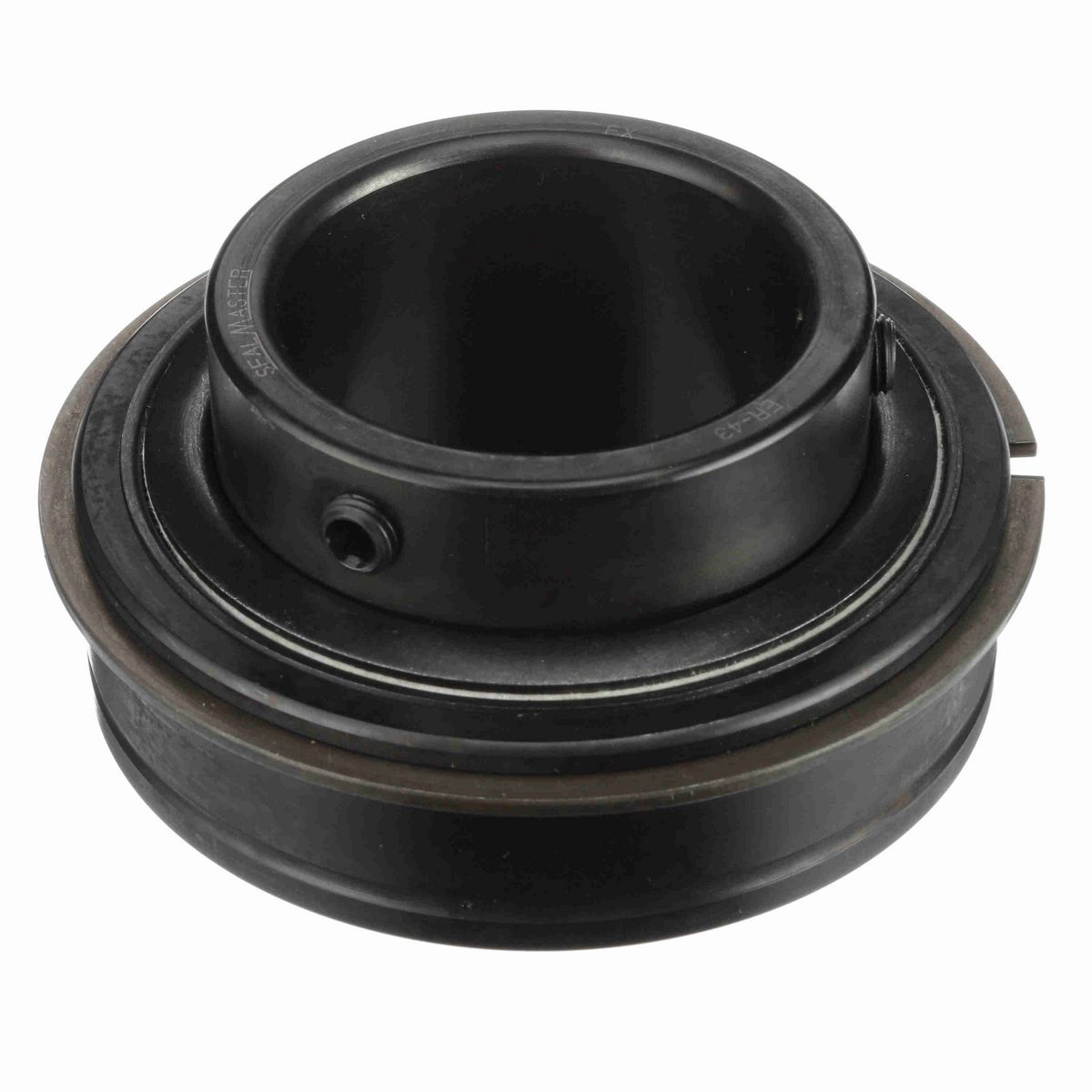 Sealmaster Mounted Insert Only Ball Bearing - 52100 Bearing Steel, Black Oxided - Setscrew Lock - ER-43