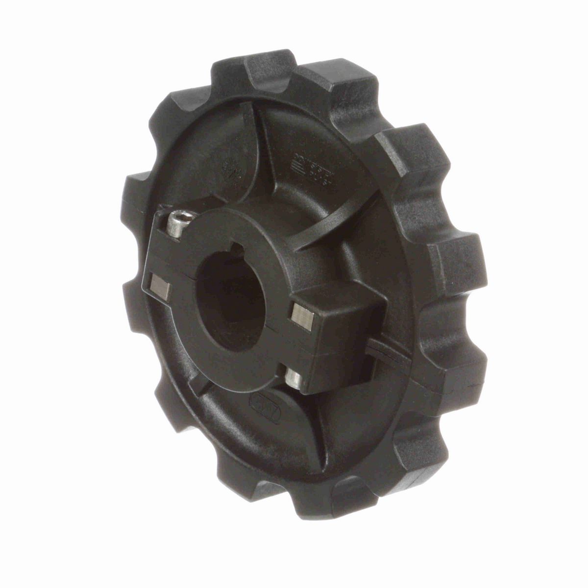System Plast 882 Series Split Molded Sprocket with 12 Teeth, a 1-1/4in Round Shaft-Ready Bore and Setscrew - 882-12R1.25-DS-SS