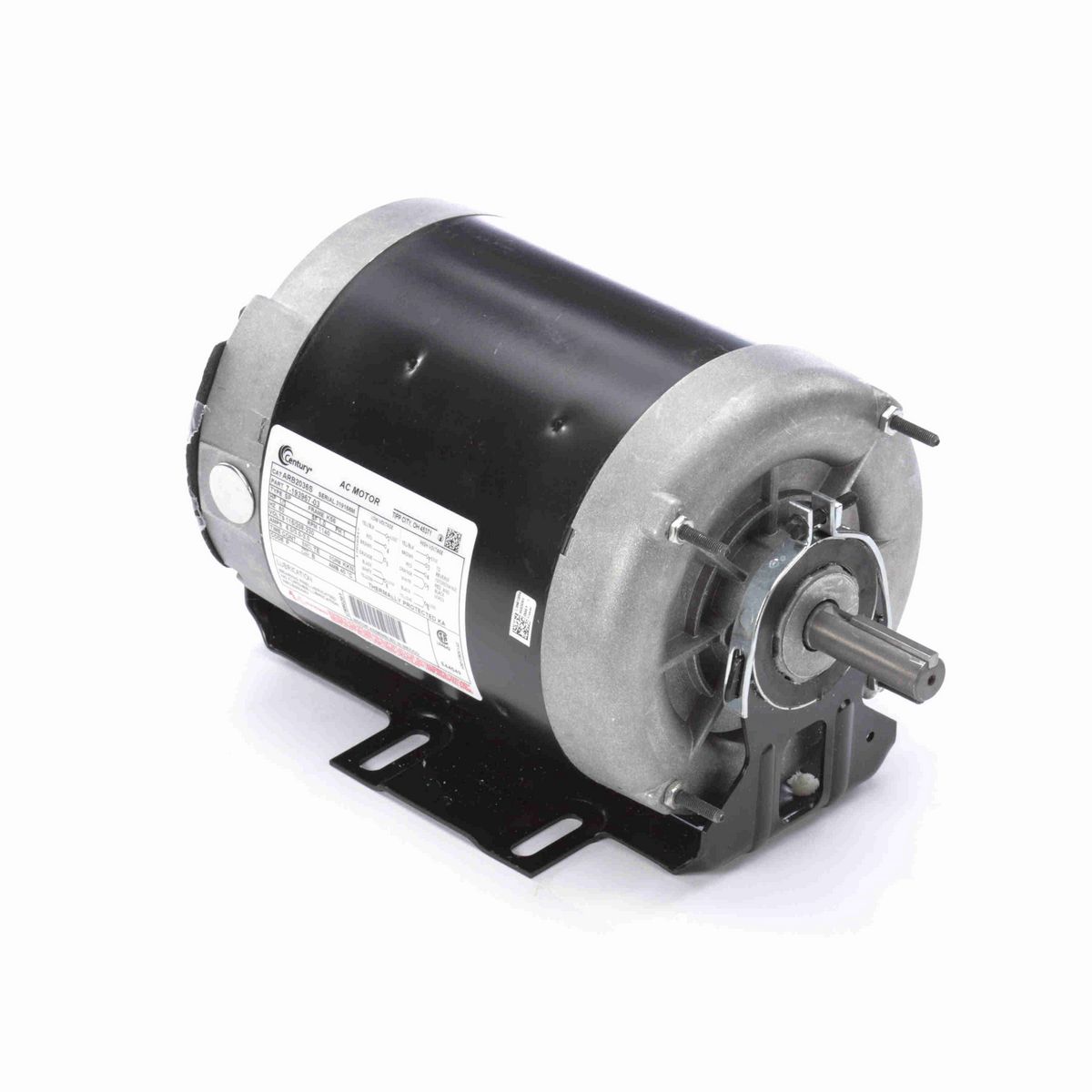 Century Fan and Blower Motor, 1/3 HP, 1 Ph, 60 Hz, 115/208-230 V, 1200 RPM, K56 Frame, TEAO - ARB2036S