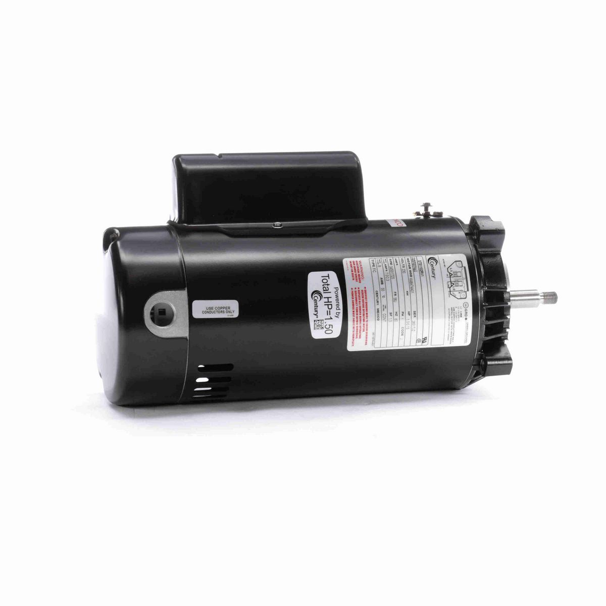 Century Pool Pump Motor, 1.0/0.13 HP, 1 Ph, 60 Hz, 230 V, 3600 RPM, 56J Frame, ODP - STS1102RV1