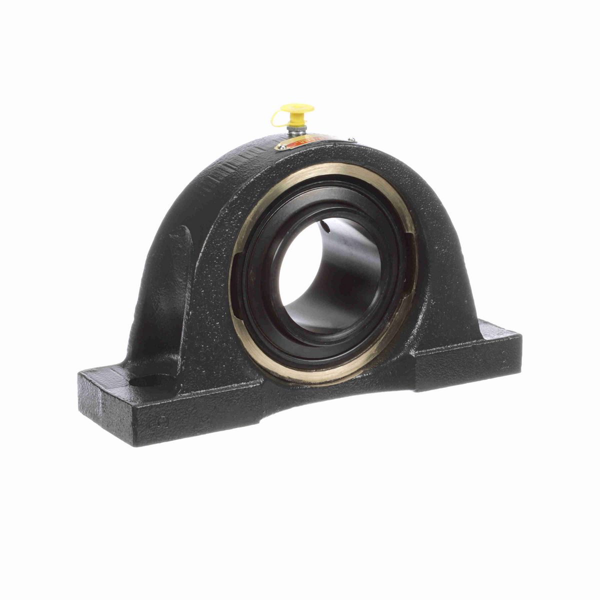Sealmaster Mounted Cast Iron Two Bolt Pillow Block Ball Bearing - 52100 Bearing Steel, Black Oxided - Setscrew Lock - ENP-39