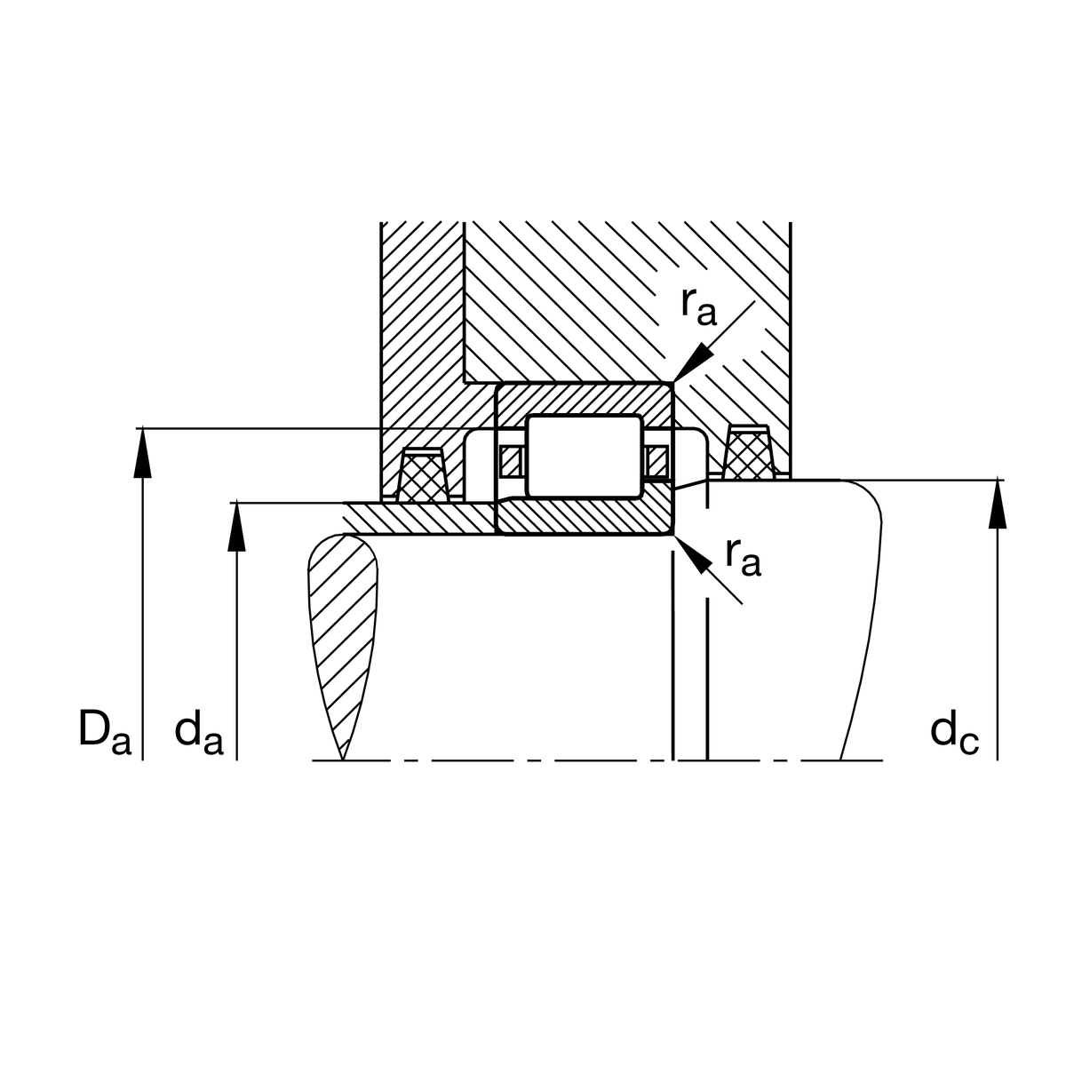 Цилиндрический роликоподшипник FAG NJ217-E-XL-TVP2 (NJ217-E-TVP2, NJ217E.TVP2)