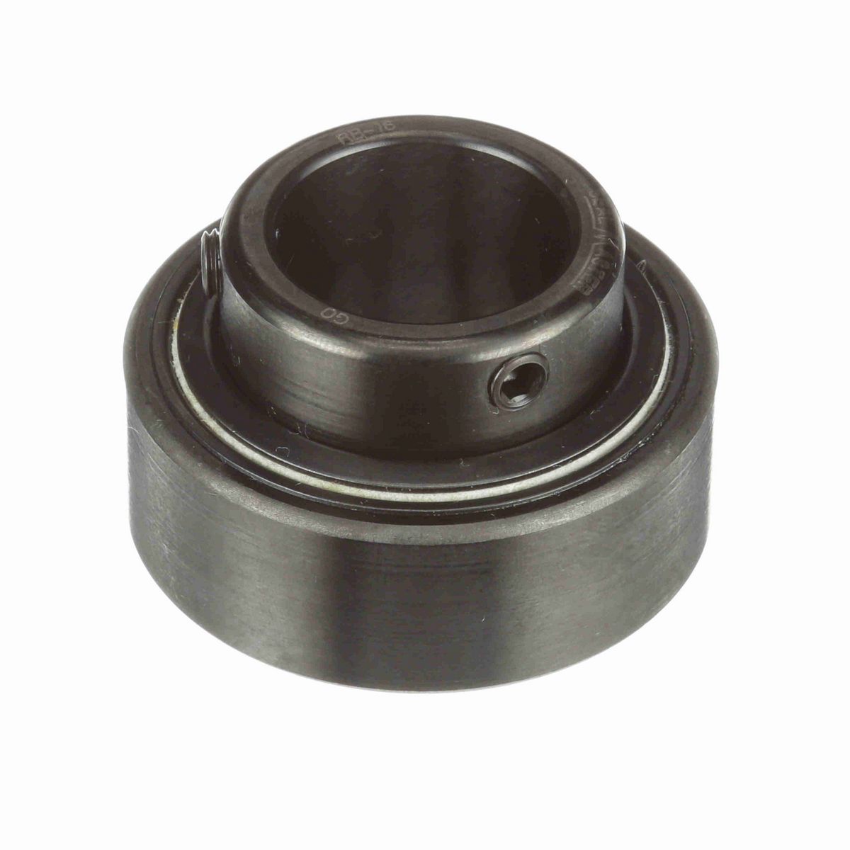 Sealmaster Mounted Insert Only Ball Bearing - 52100 Bearing Steel, Black Oxided - Setscrew Lock - RB-16