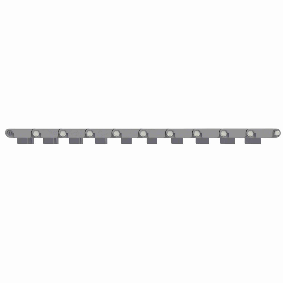 Rexnord 1001FG Straight Running Flush Grid, Material: Silver Platinum Series™ X, Width: 84mm, Pitch: 1in - 876.38.70