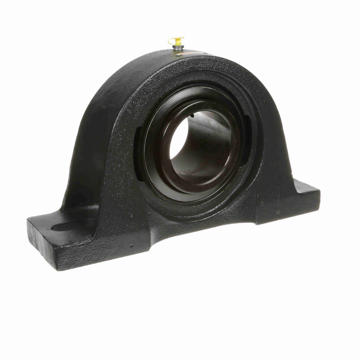 Sealmaster Mounted Cast Iron Two Bolt Pillow Block Ball Bearing - 52100 Bearing Steel, Black Oxided - Setscrew Lock - MP-63