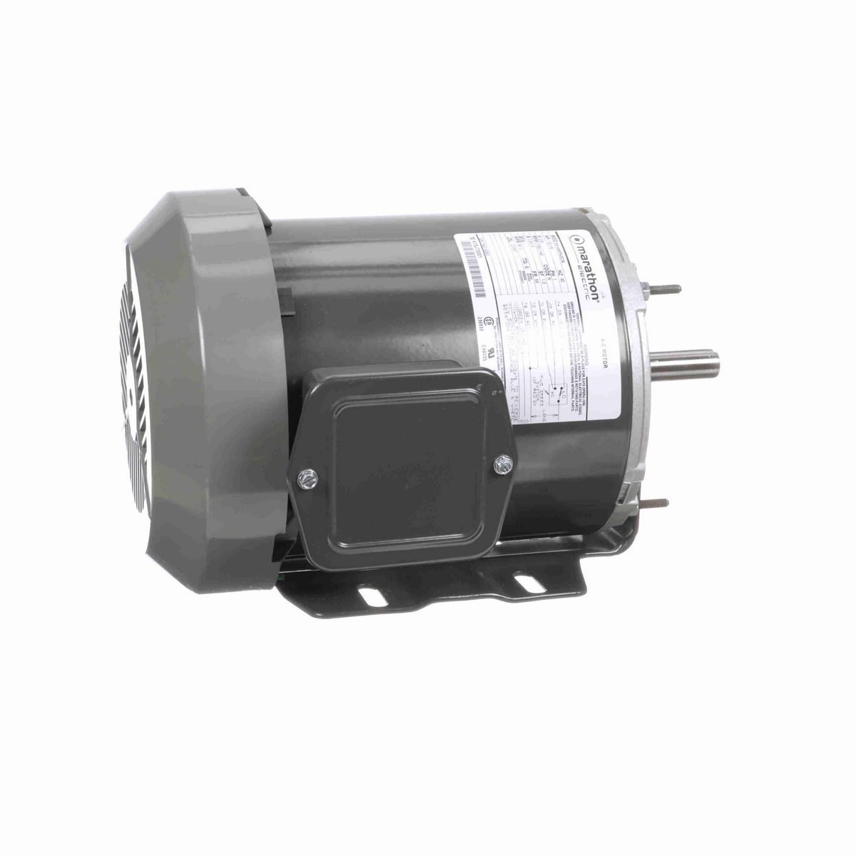 LEESON Fan and Blower Motor, 1/2-1/6 HP, 1 Ph, 60 Hz, 230 V, 1800 RPM, 56 Frame, TEFC - H293