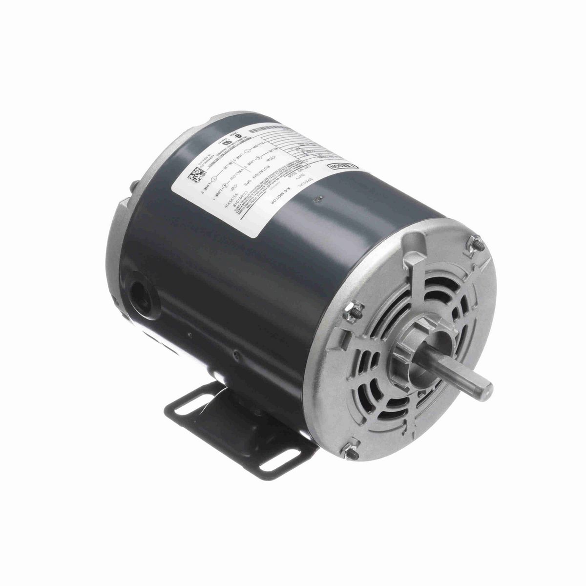 LEESON General Purpose Motor, 0.33 HP, 1 Ph, 60 Hz, 115 V, 1800 RPM, 48 Frame, DP - S006