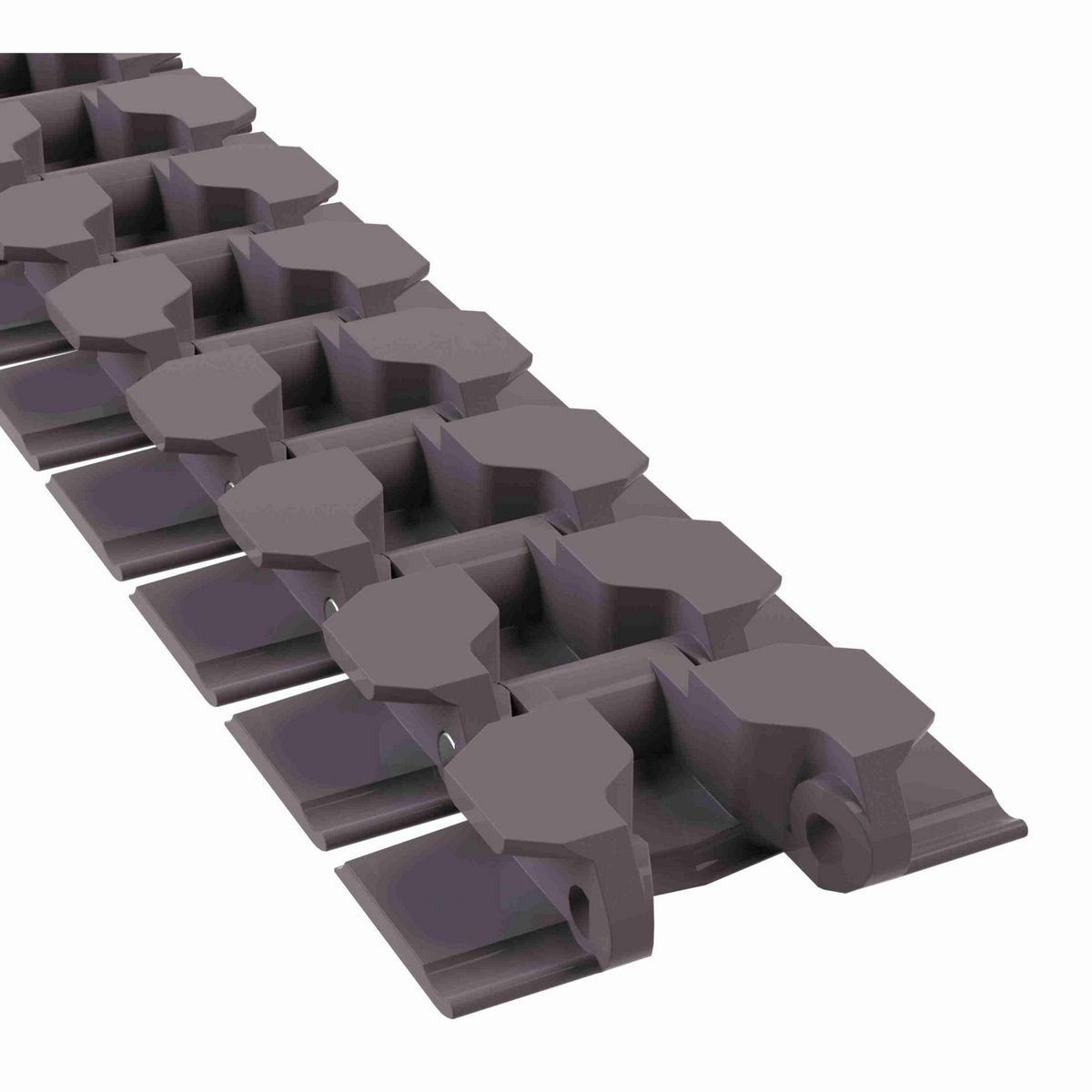 Rexnord 880TAB BO Side-flexing Solid Top Tight Radius, Material: Brown High Performance, Width: 3.25in, Pitch: 1.5in - 81410921