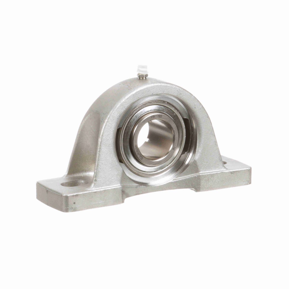 Sealmaster Mounted Stainless Steel Two Bolt Pillow Block Ball Bearing - 52100 Bearing Steel, Phosphorus Nickel Coated - Concentric Lock - Corrosion Resistant - CRPS-PN19T