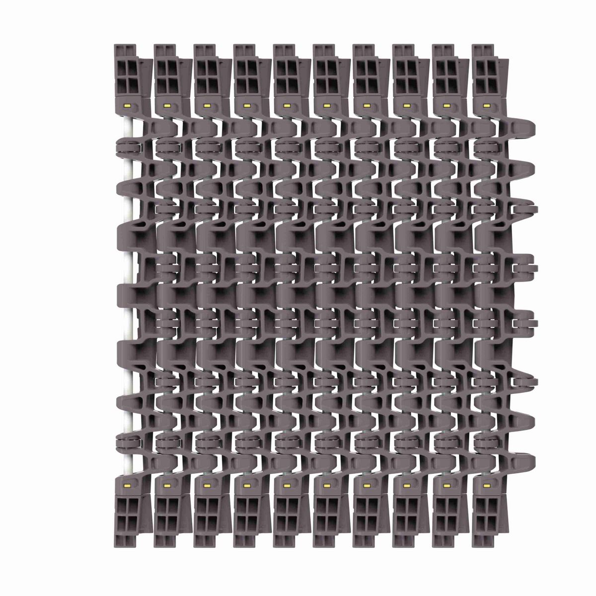 Rexnord 7963ST Side-flexing Low Backline Pressure, Material: Brown High Performance, Width: 18in, Pitch: 1.5in - 10400584