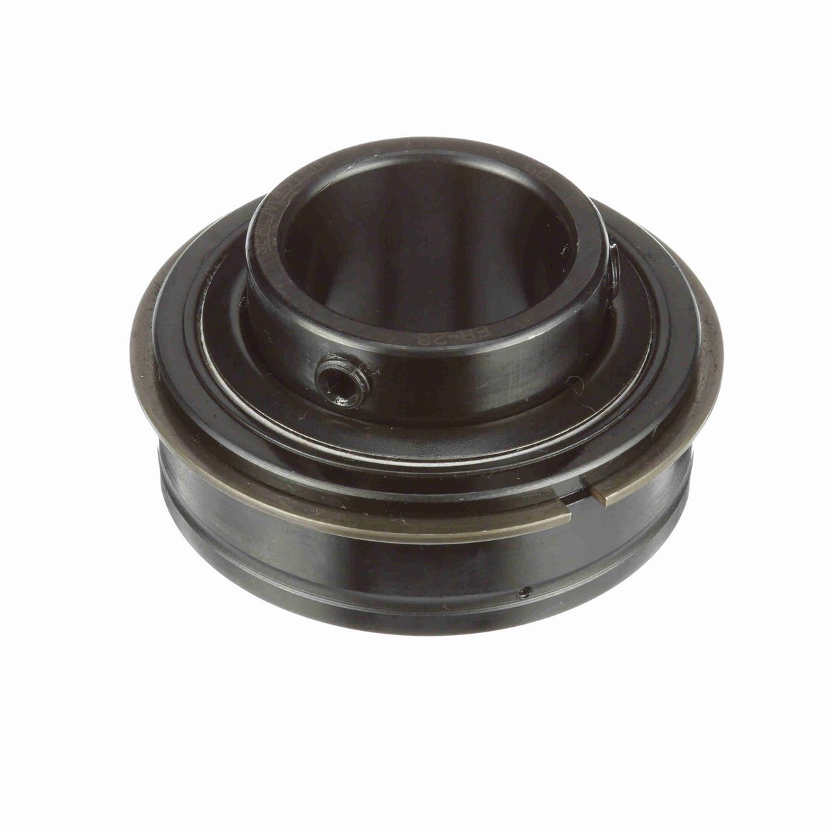 Sealmaster Mounted Insert Only Ball Bearing - 52100 Bearing Steel, Black Oxided - Setscrew Lock - ER-23