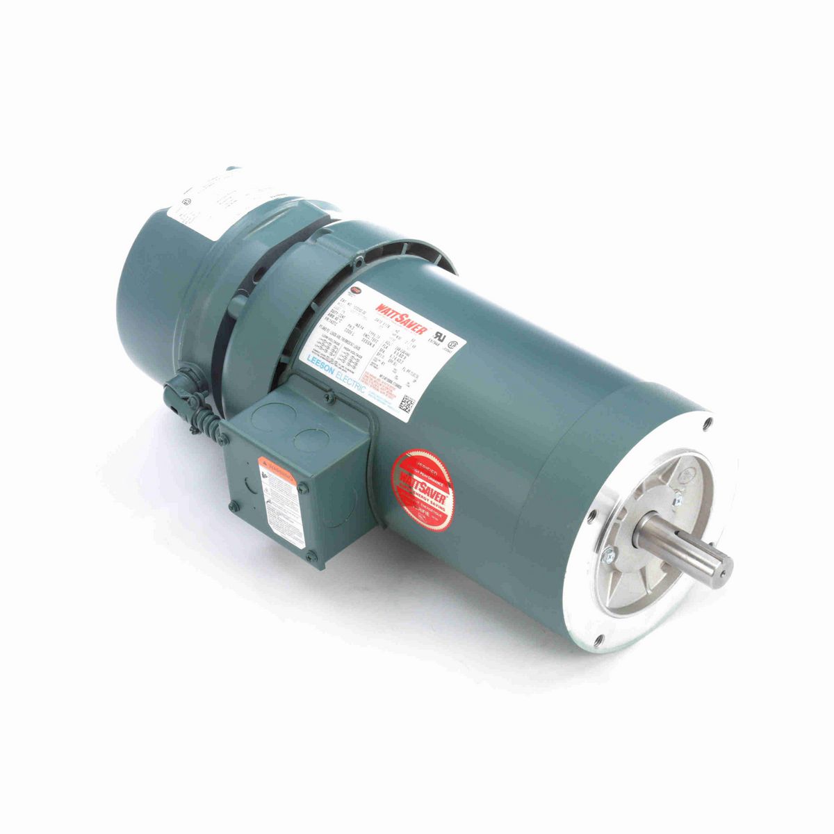 LEESON Brake Motor, 2 HP, 3 Ph, 60 Hz, 230/460 V, 1800 RPM, 145TC Frame, TEFC - 122253.00