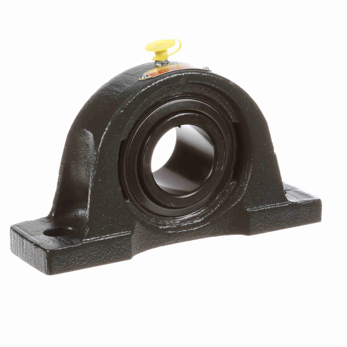 Sealmaster Mounted Cast Iron Two Bolt Low Base Pillow Block Ball Bearing - 52100 Bearing Steel, Black Oxided - Setscrew Lock - NPL-28