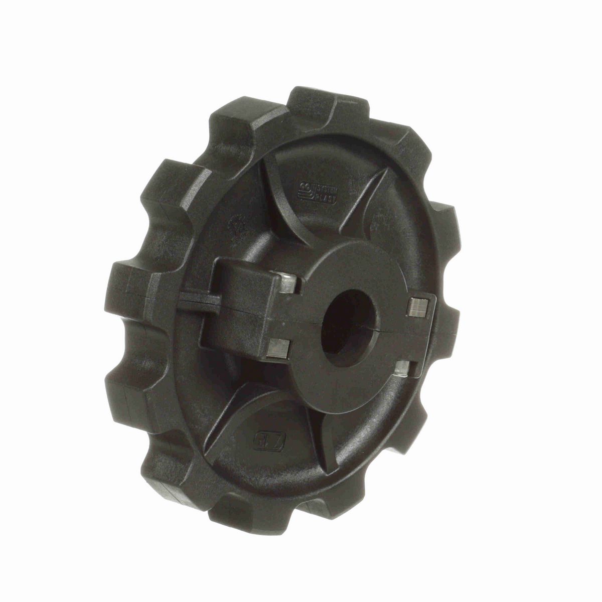 System Plast 882 Series Split Molded Sprocket with 12 Teeth and a 1in Round Idler Bore - 882-12R1-RS