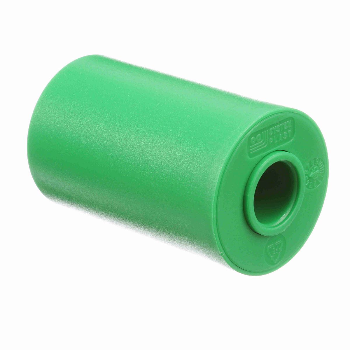 System Plast Return Roller; OD: 50-mm, Shaft Dia: 21-mm, Length: 85-mm, Color: Green - R-50B21ML85-PEG-A001