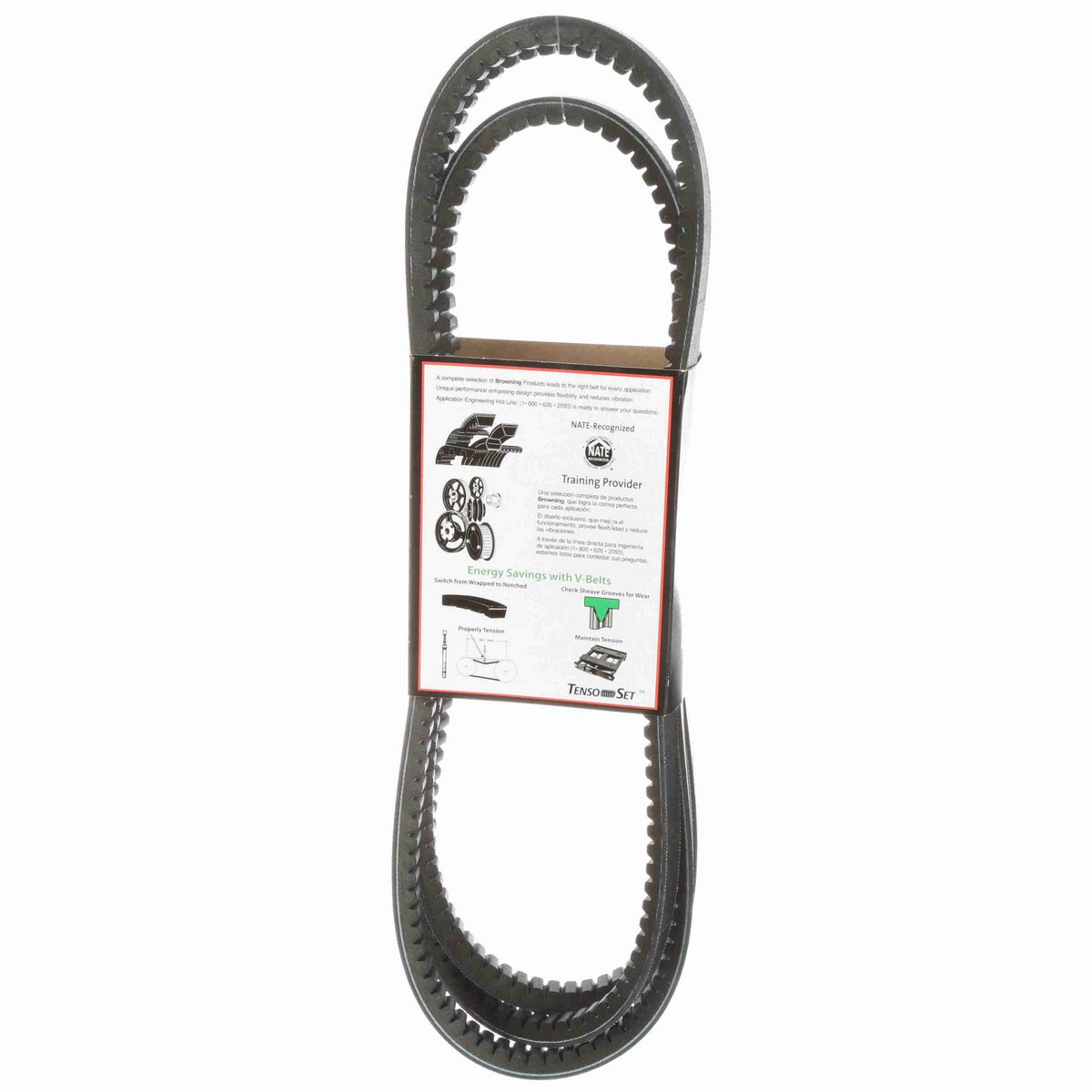Browning EPDM Notched Belt 98% Efficient - BX120
