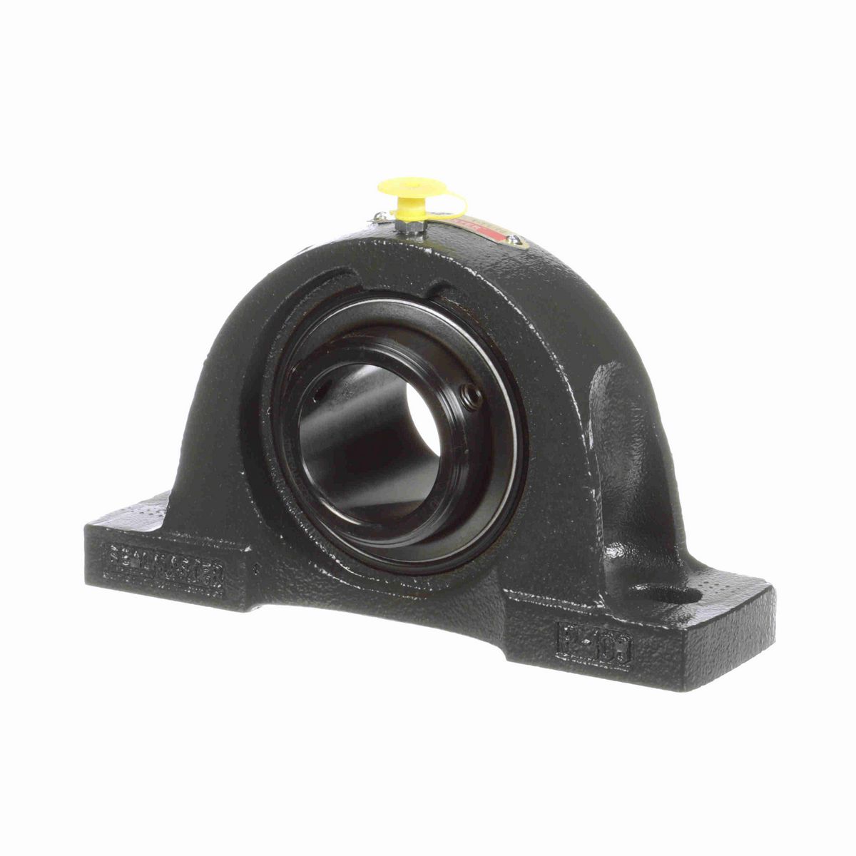 Sealmaster Mounted Cast Iron Two Bolt Pillow Block Ball Bearing - 52100 Bearing Steel, Black Oxided - Double Setscrew Lock - NPD-27