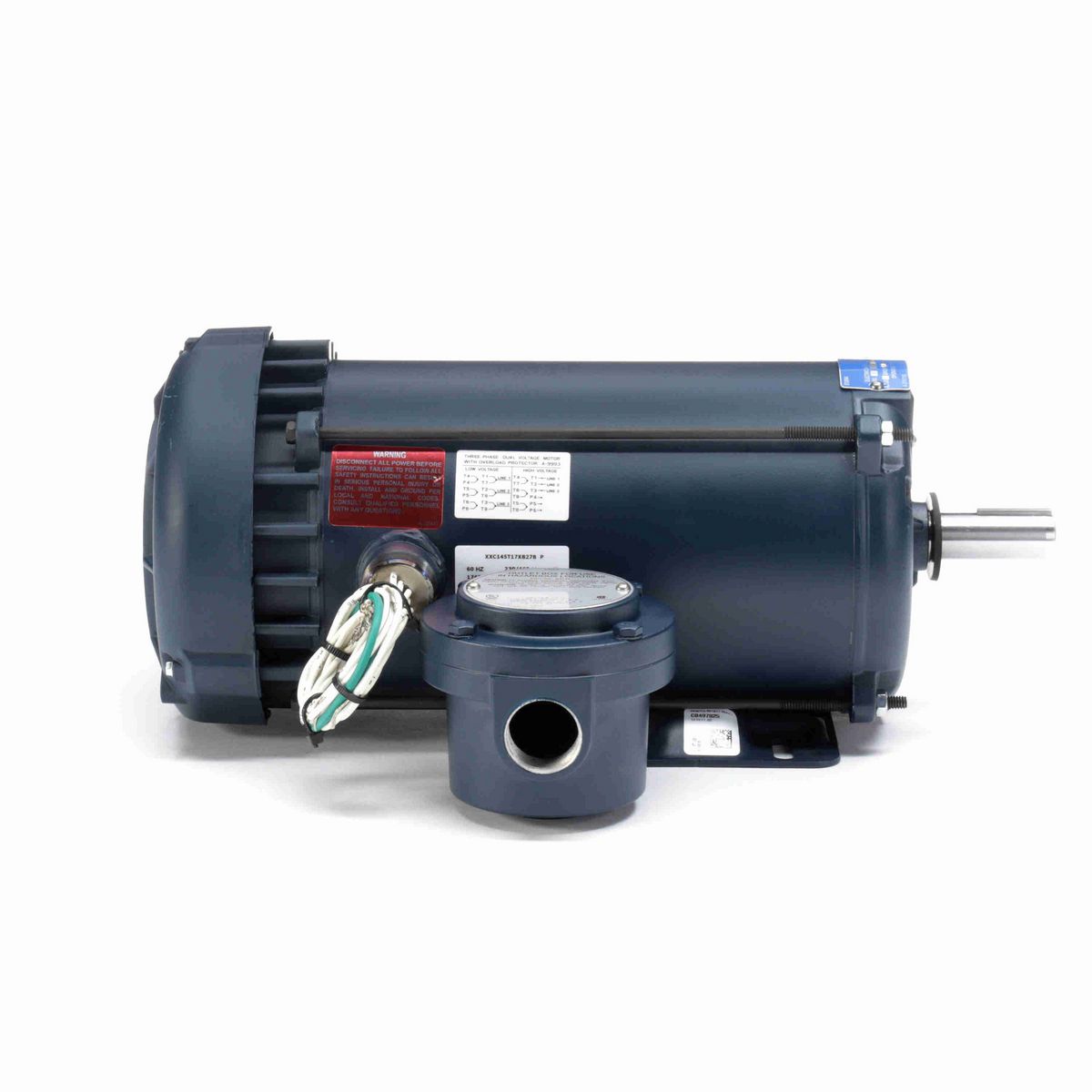 LEESON Explosion Proof Motor, 2 & 1.50 HP, 3 Ph, 60 & 50 Hz, 230/460 & 190/380 V, 1800 & 1500 RPM, 145T Frame, EPFC - 121917.00