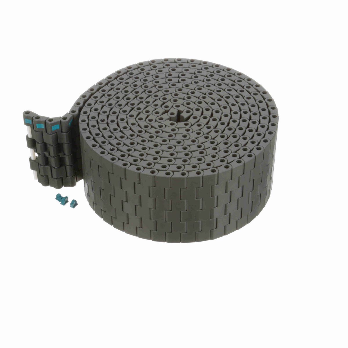 System Plast 2121FT Straight Running Solid Top, Material: Gray Low Friction, Width: 3in, Pitch: 0.5in - LFG2121FT-K300