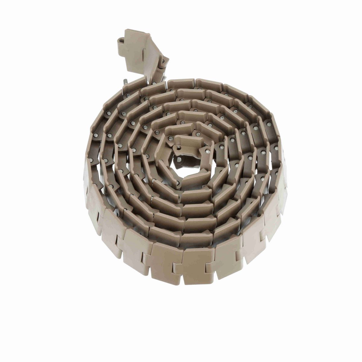 System Plast 880B Side-flexing Solid Top, Material: Tan Low Friction, Width: 3.25in, Pitch: 1.5in - LF880-K325