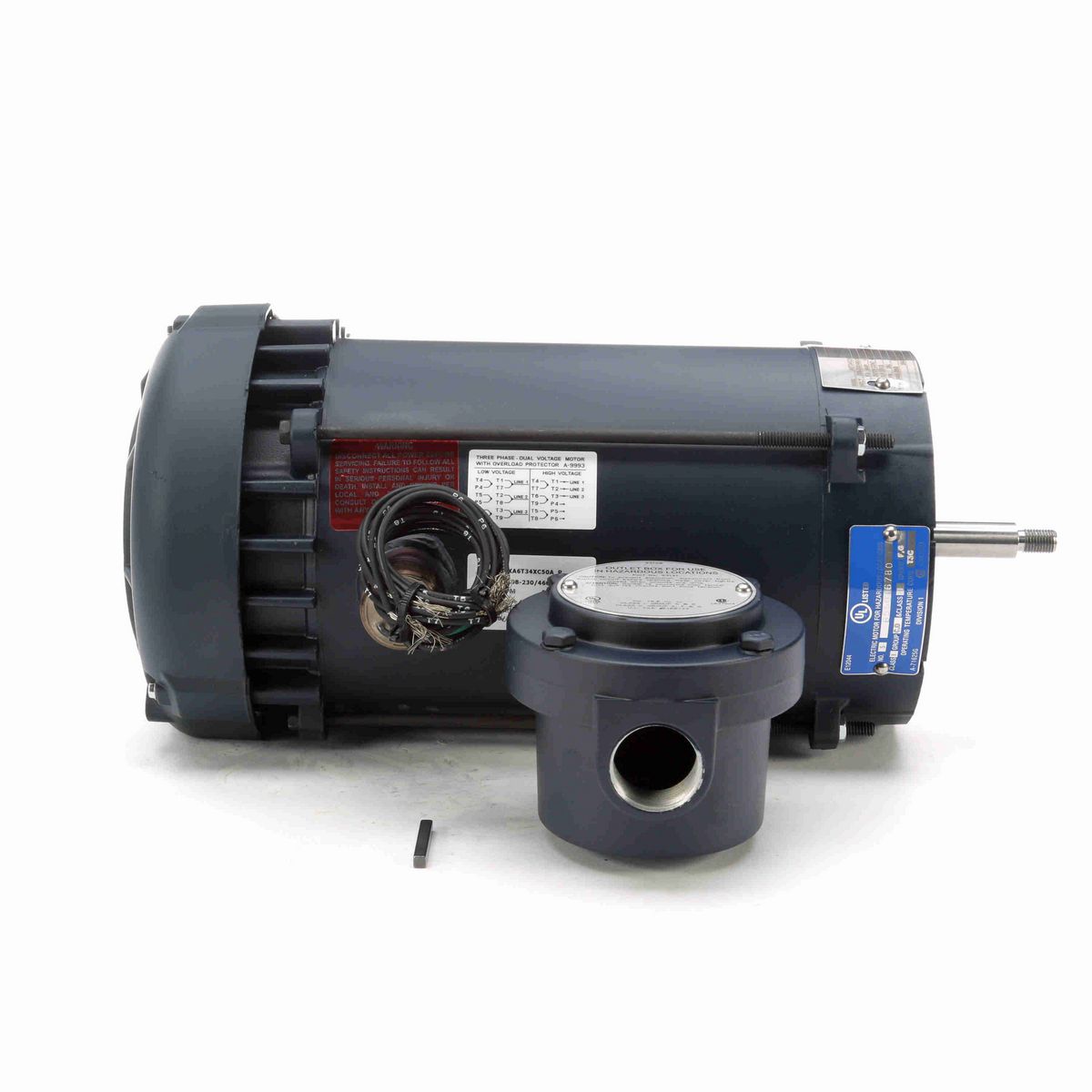 LEESON Explosion Proof Motor, 1.50 & 1 HP, 3 Ph, 60 & 50 Hz, 208-230/460 & 190/380 V, 3600 & 3000 RPM, 56J Frame, EPFC - 119429.00