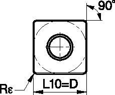 ISO Turning Carbide Insert - Medium Versatile Geometry Kennametal Kenloc - SNMG Insert - Negative - MV [6997665]
