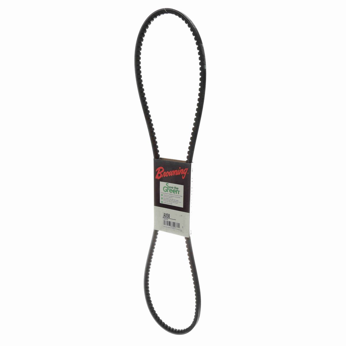 Browning EPDM Notched Belt 98% Efficient - AX58