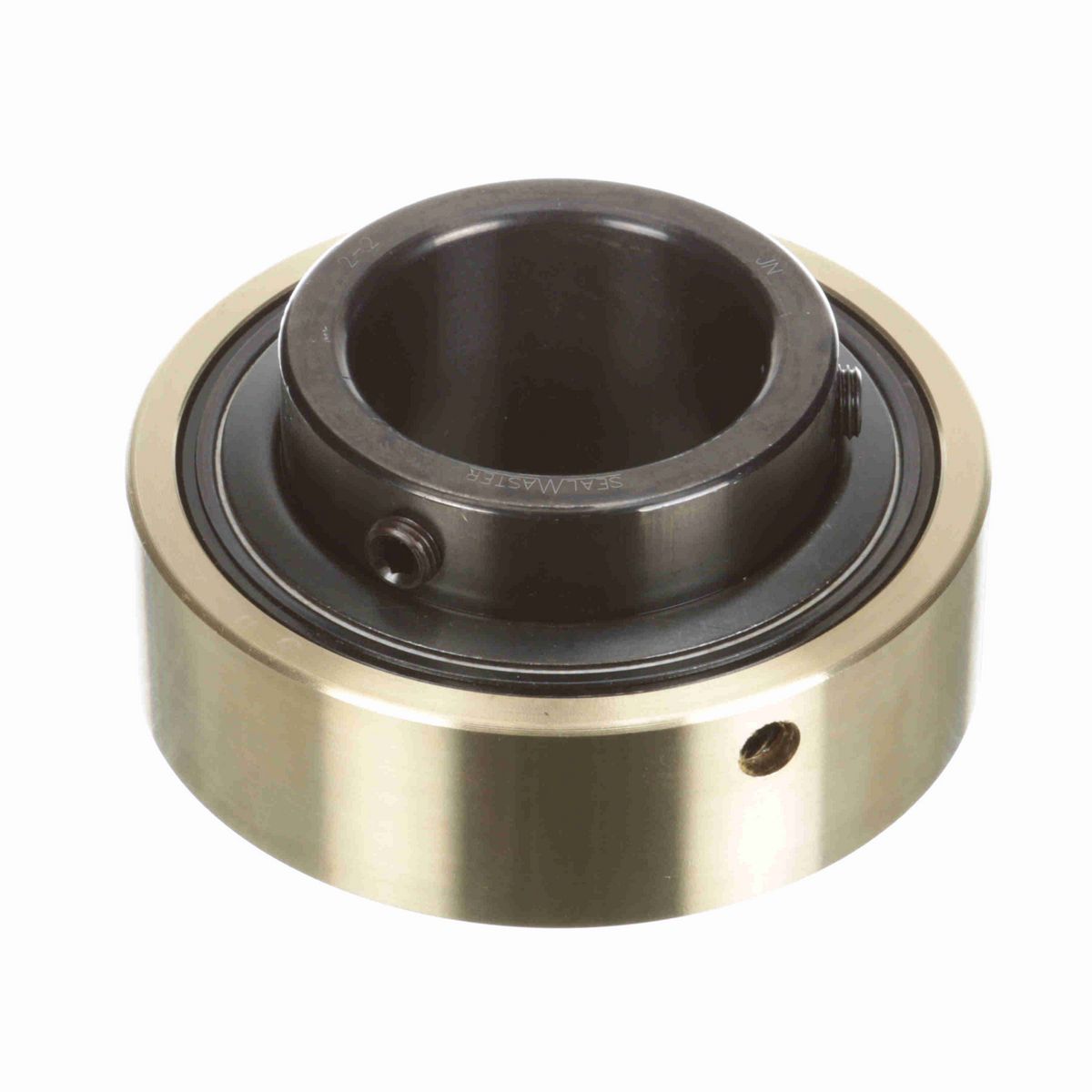 Sealmaster Mounted Insert Only Ball Bearing - 52100 Bearing Steel, Black Oxided - Setscrew Lock - AR-2-2