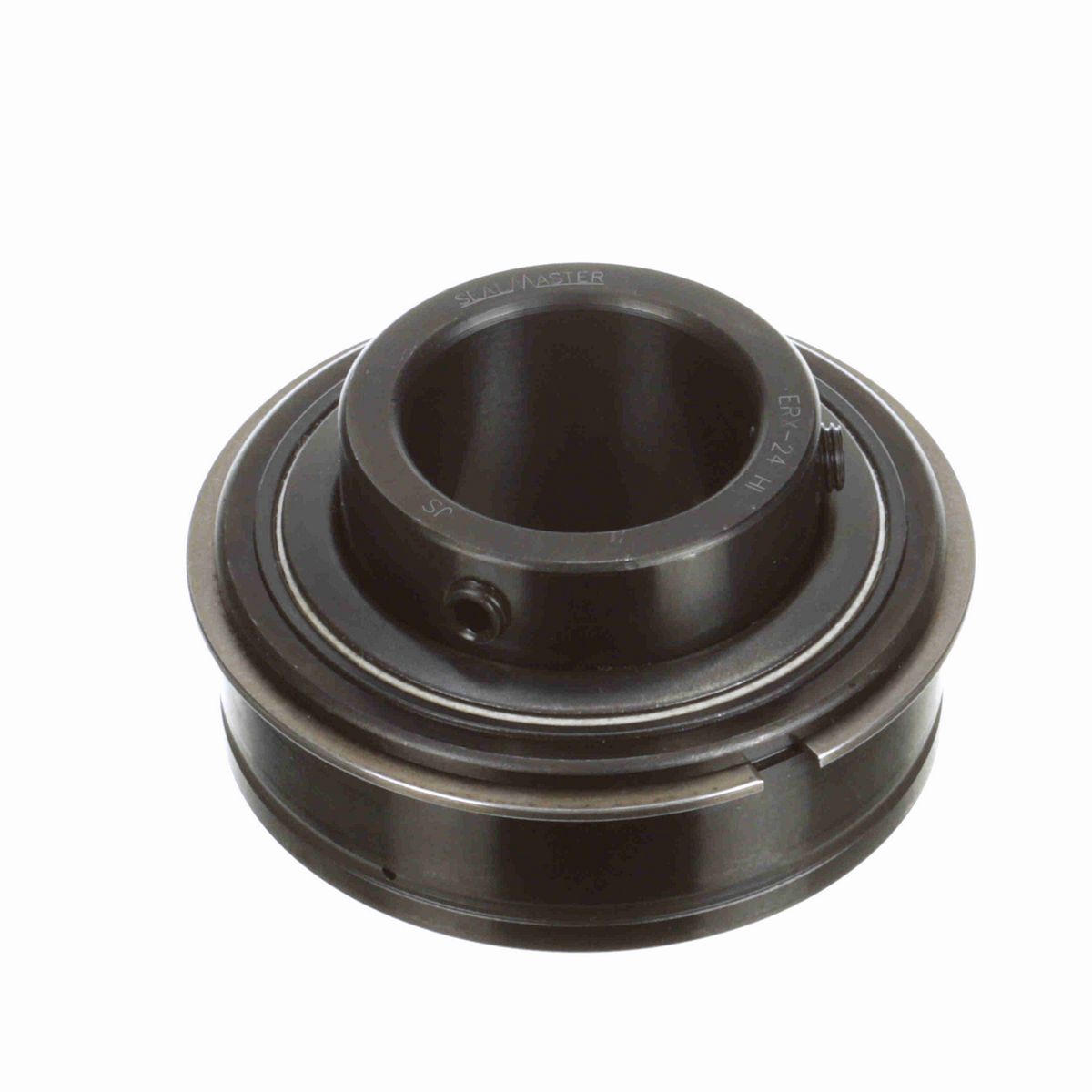 Sealmaster Mounted Insert Only Ball Bearing - 52100 Bearing Steel, Black Oxided - Setscrew Lock - High Temperature - ERX-24 HI