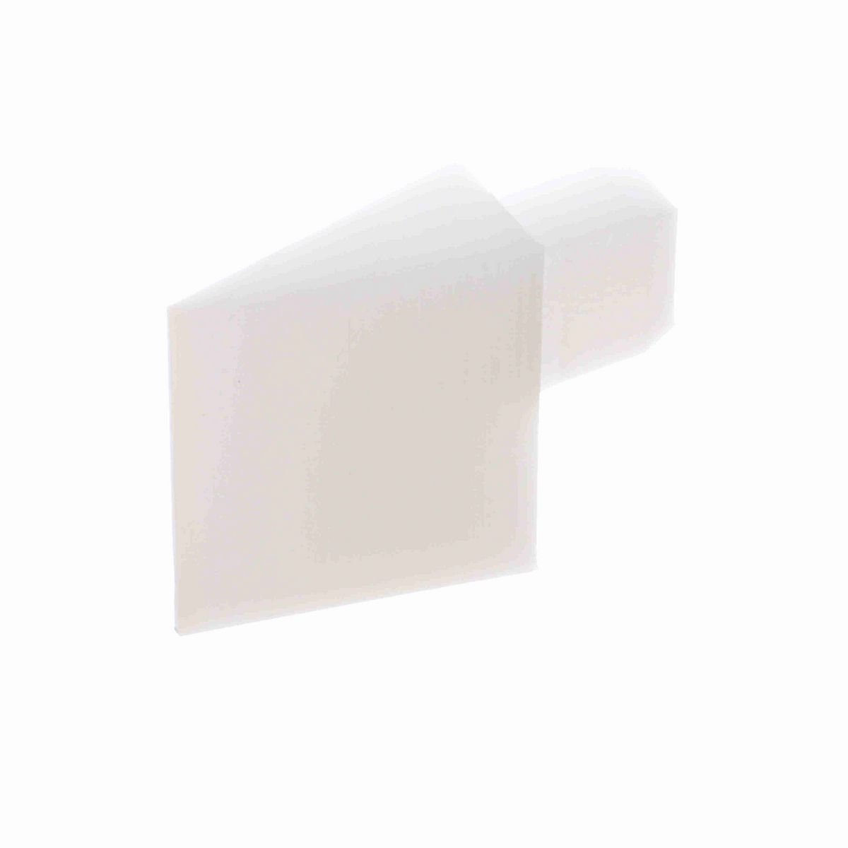 System Plast Nose/Side Plow: 2.25"W X 1"H X 2"L White UHMW-PE - VG-LDA-100NP