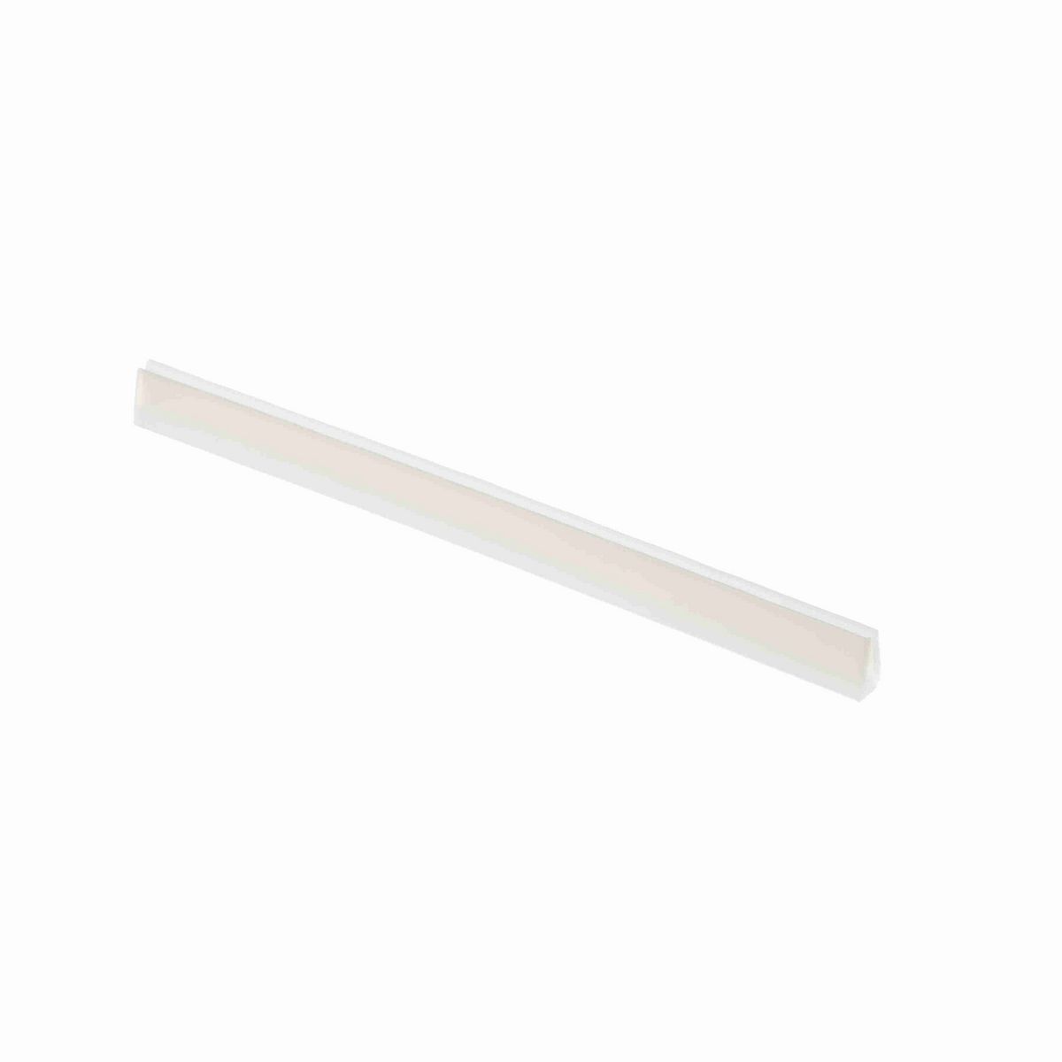 System Plast Bar Cap: 0.31"W X 0.5"H X 120"L White UHMW-PE - VG-P18BC-10