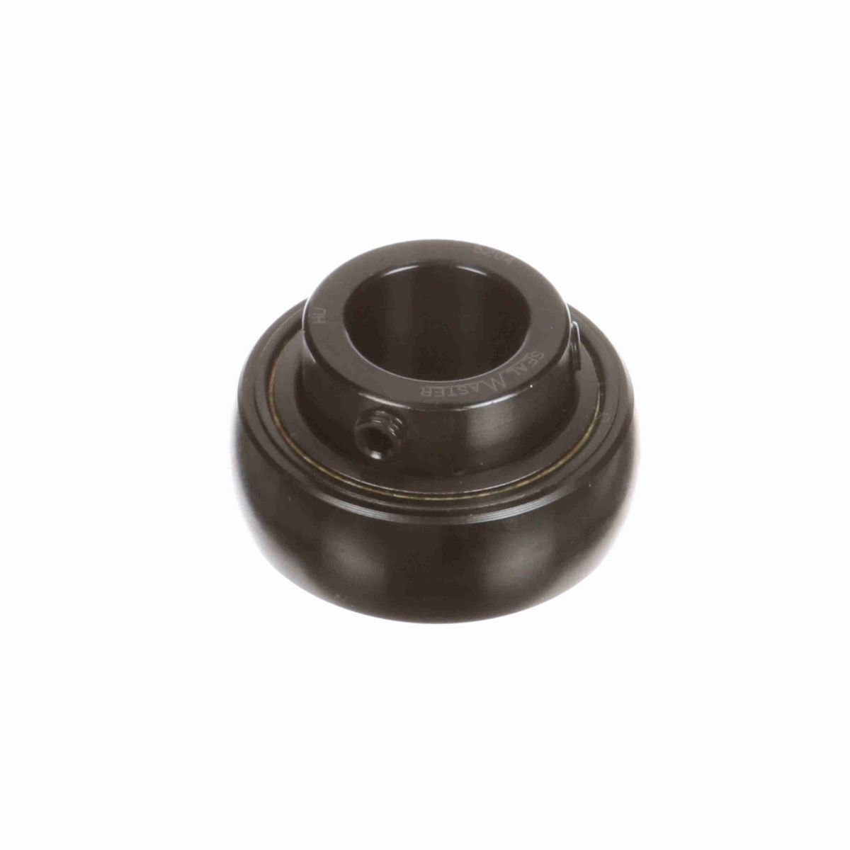 Sealmaster Mounted Insert Only Ball Bearing - 52100 Bearing Steel, Black Oxided - Setscrew Lock - 5204