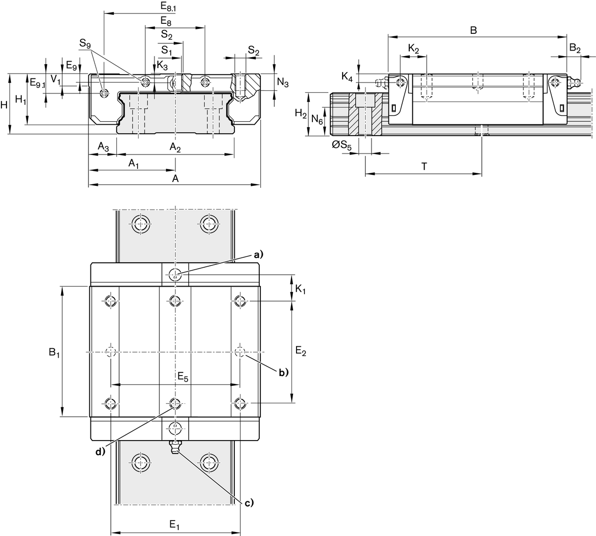 Шариковая каретка устойчивая к коррозии с покрытием Resist CR Bosch Rexroth KWD-025-CNS-C0-H-1 [R167229372]