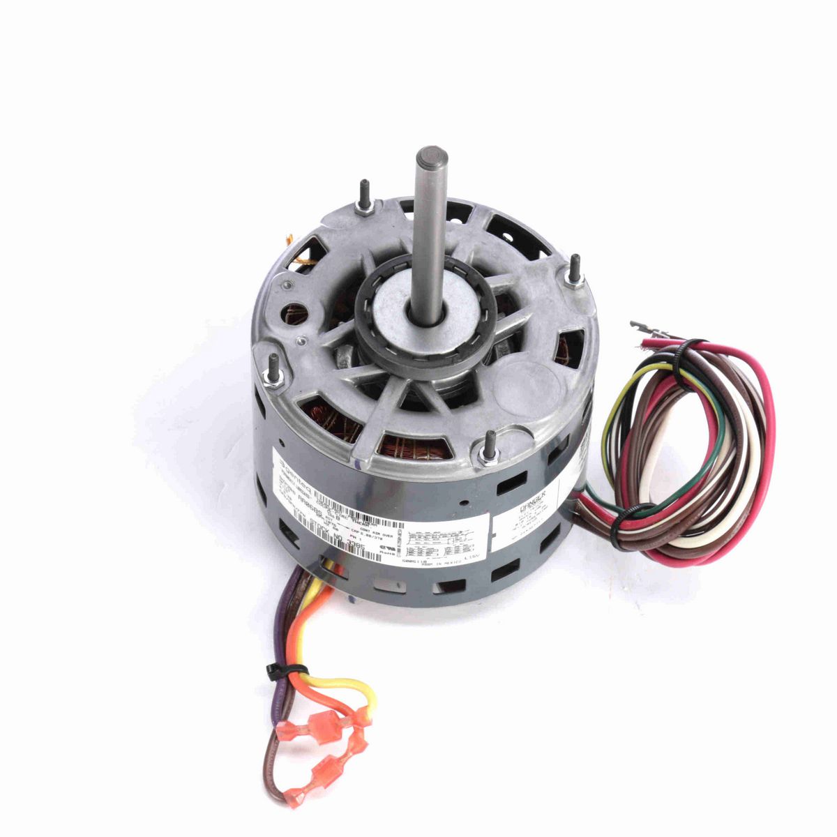 Genteq Fan and Blower Motor, 1/3 HP, 1 Ph, 60 Hz, 115 V, 1075 RPM, 2 Speed, 48 Frame, OPAO - 3385