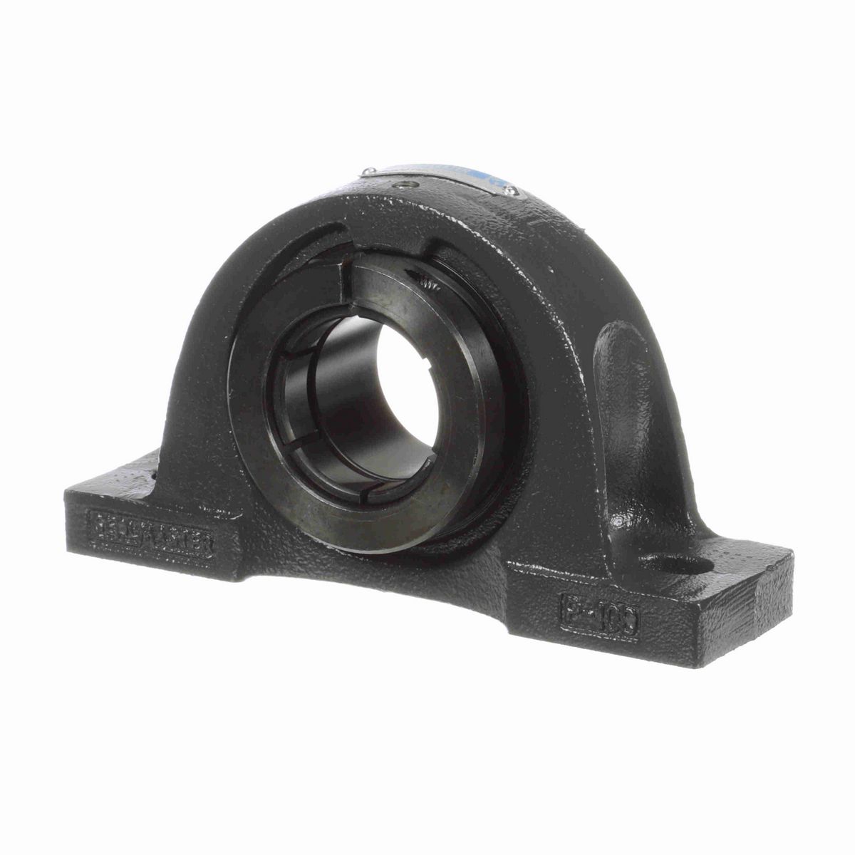 Sealmaster Mounted Cast Iron Two Bolt Pillow Block Ball Bearing - 52100 Bearing Steel, Black Oxided - Concentric Lock - NP-209TMC CTY