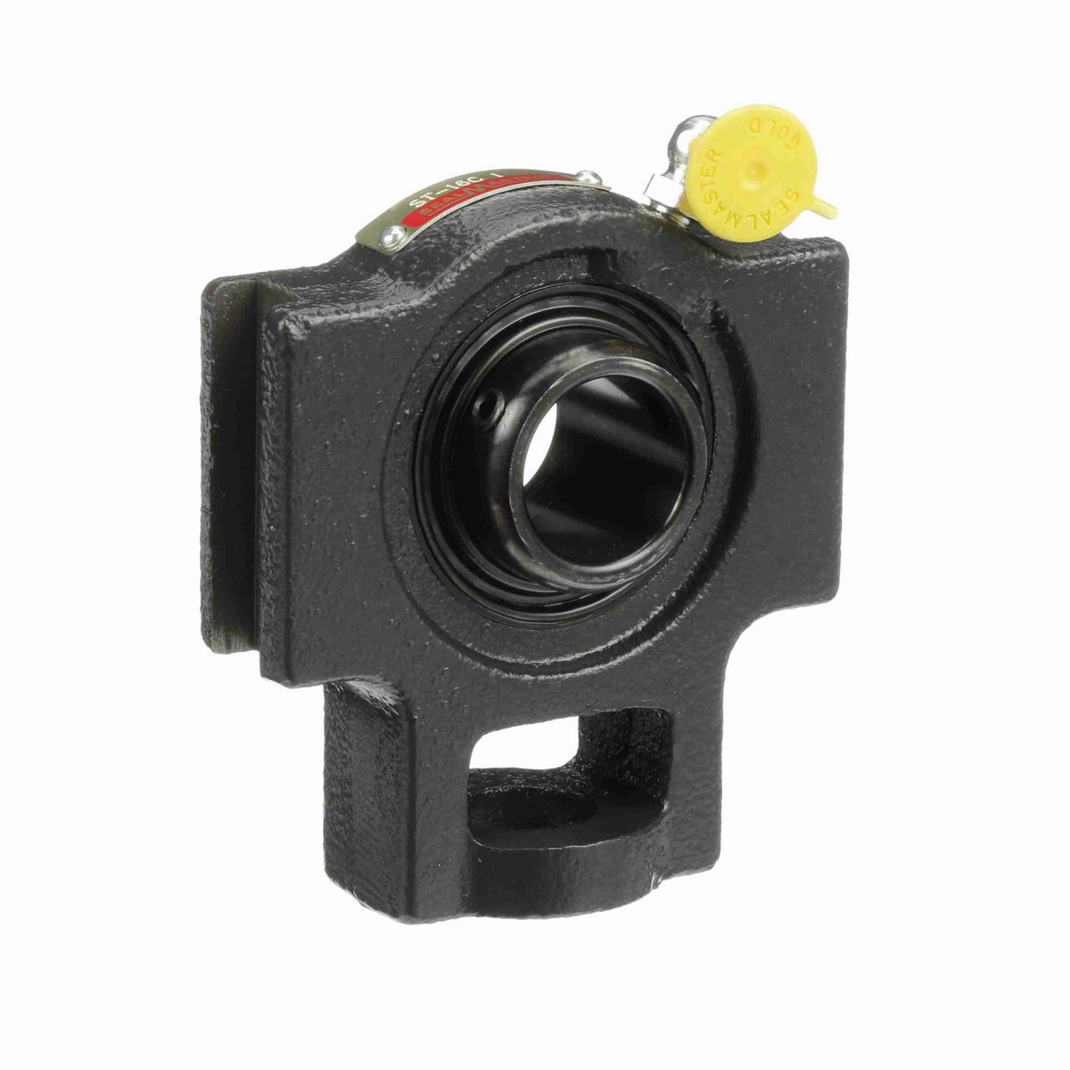 Sealmaster Mounted Cast Iron Wide Slot Take Up Ball Bearing - 52100 Bearing Steel, Black Oxided - Setscrew Lock - ST-16C