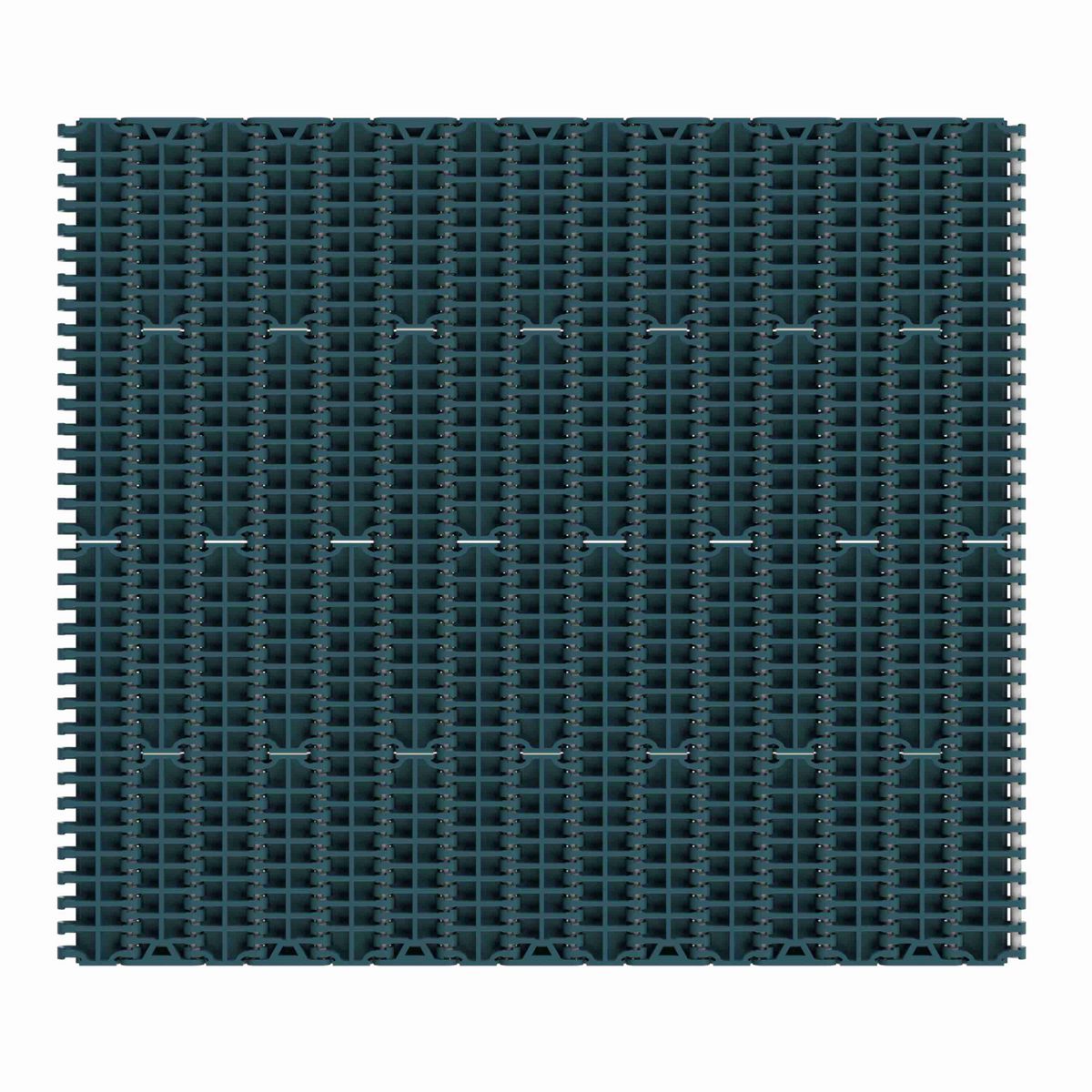 Rexnord 1000FT Straight Running Solid Top, Material: Green Low Friction Acetal, Width: 850mm, Pitch: 1in - 817.30.19