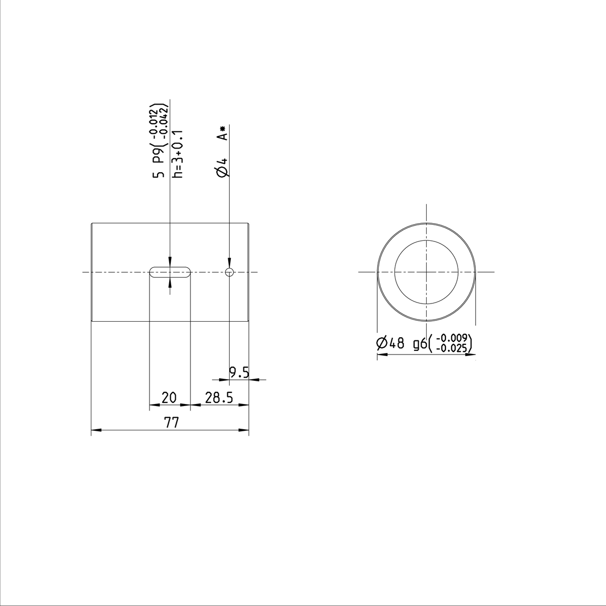 Одинарная цилиндрическая гайка Bosch Rexroth ZEM-E-S 32X10RX3,969-5 [R151234012]