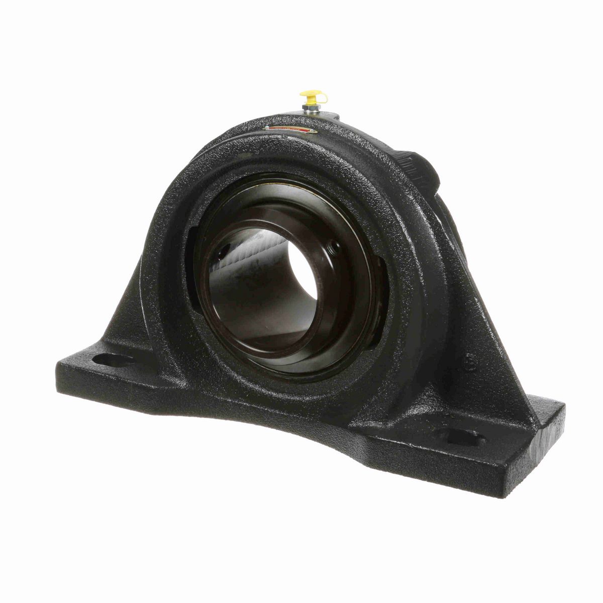 Sealmaster Mounted Cast Iron Four Bolt Pillow Block Ball Bearing - 52100 Bearing Steel, Black Oxided - Double Setscrew Lock - MSFPD-63