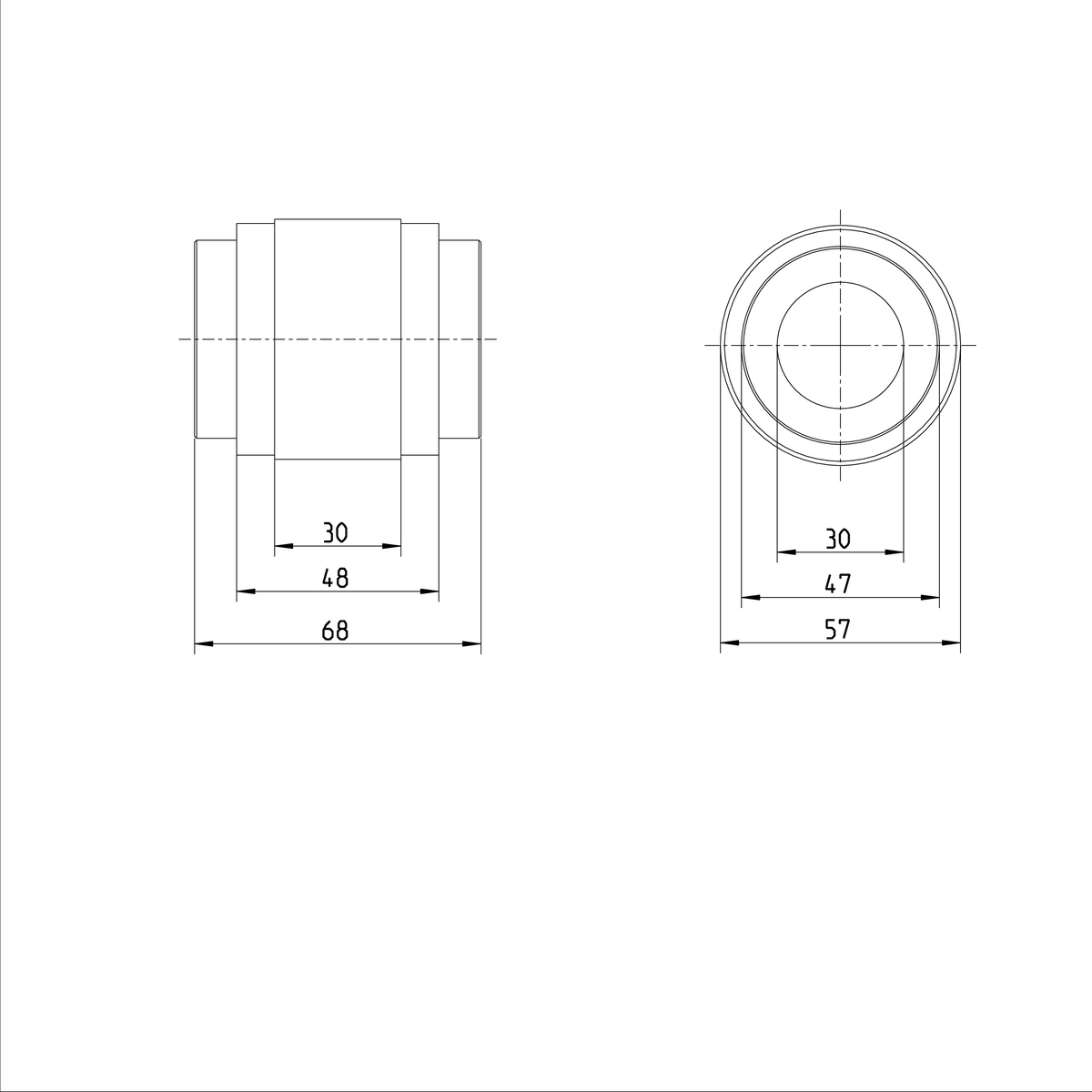 Вращающаяся линейная втулка с игольчатым подшипником Bosch Rexroth KBRON-30 [R066503000]