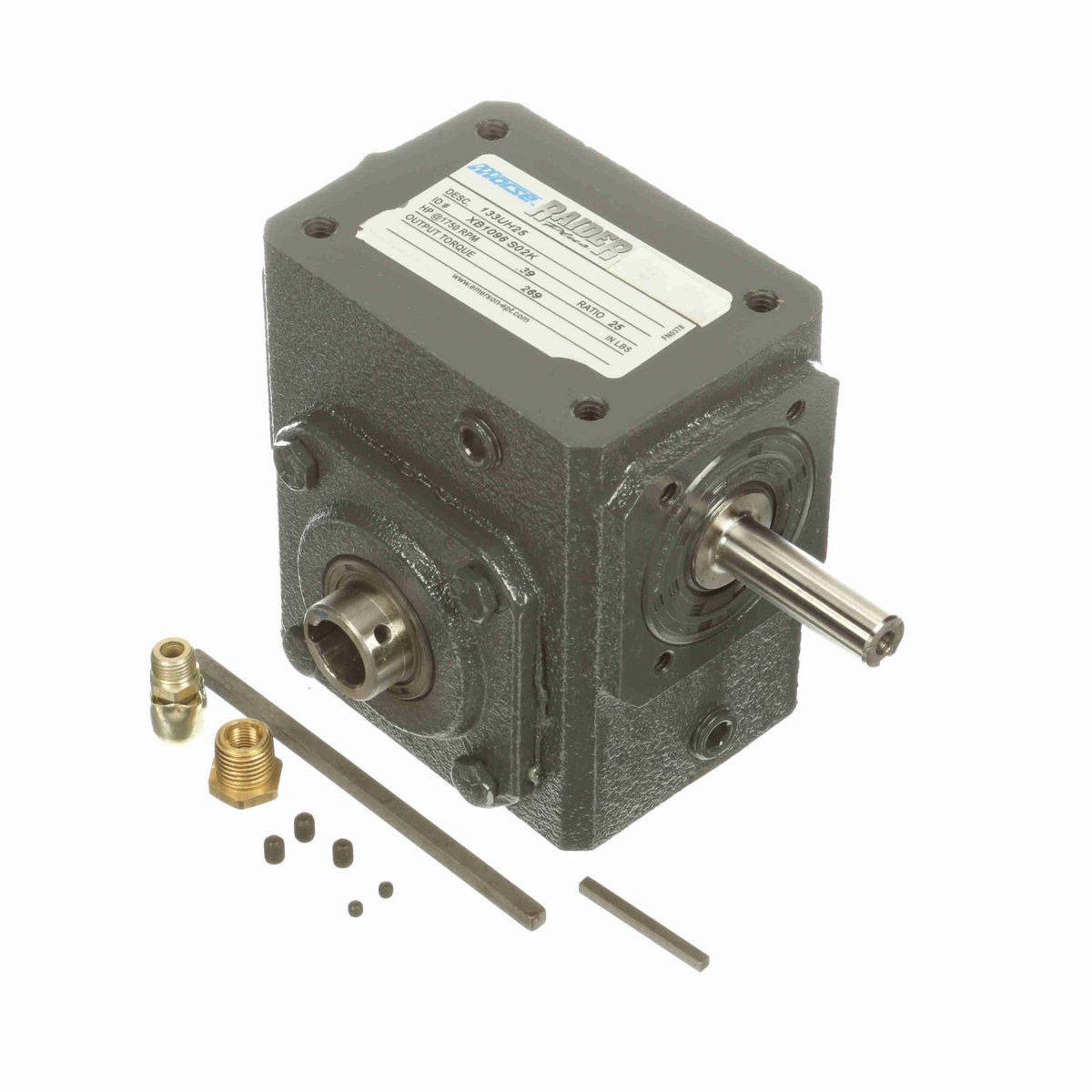 Morse Raider Plus Worm Gear Reducer Cast Iron Single-Reduction Worm Reducer - 133UH25 010